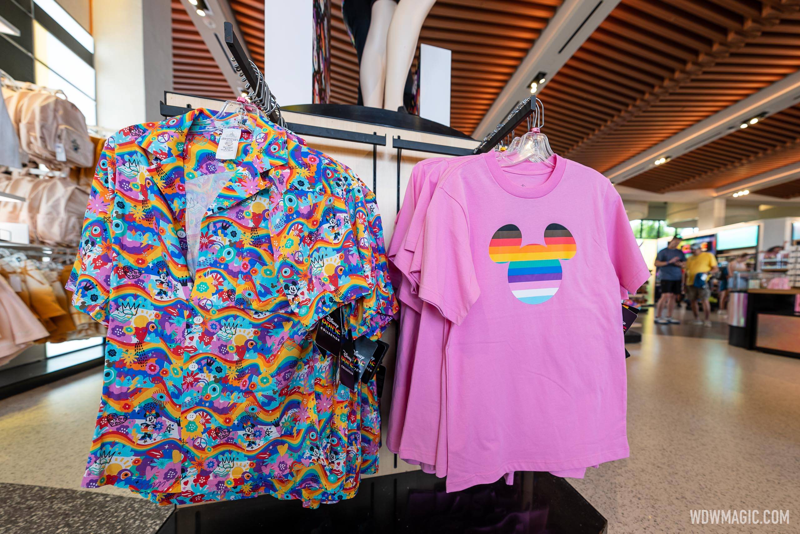 Disney 2023 PRIDE merchandise collection in Creations Shop at EPCOT