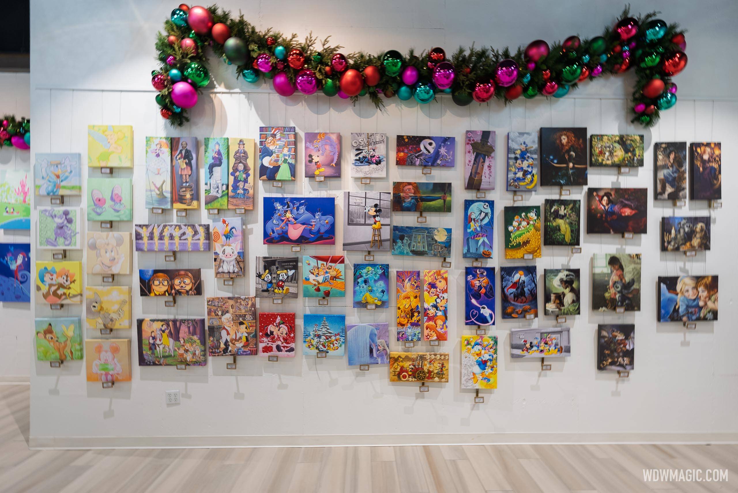 Inside the Disney Enchanted Holiday Art Gallery