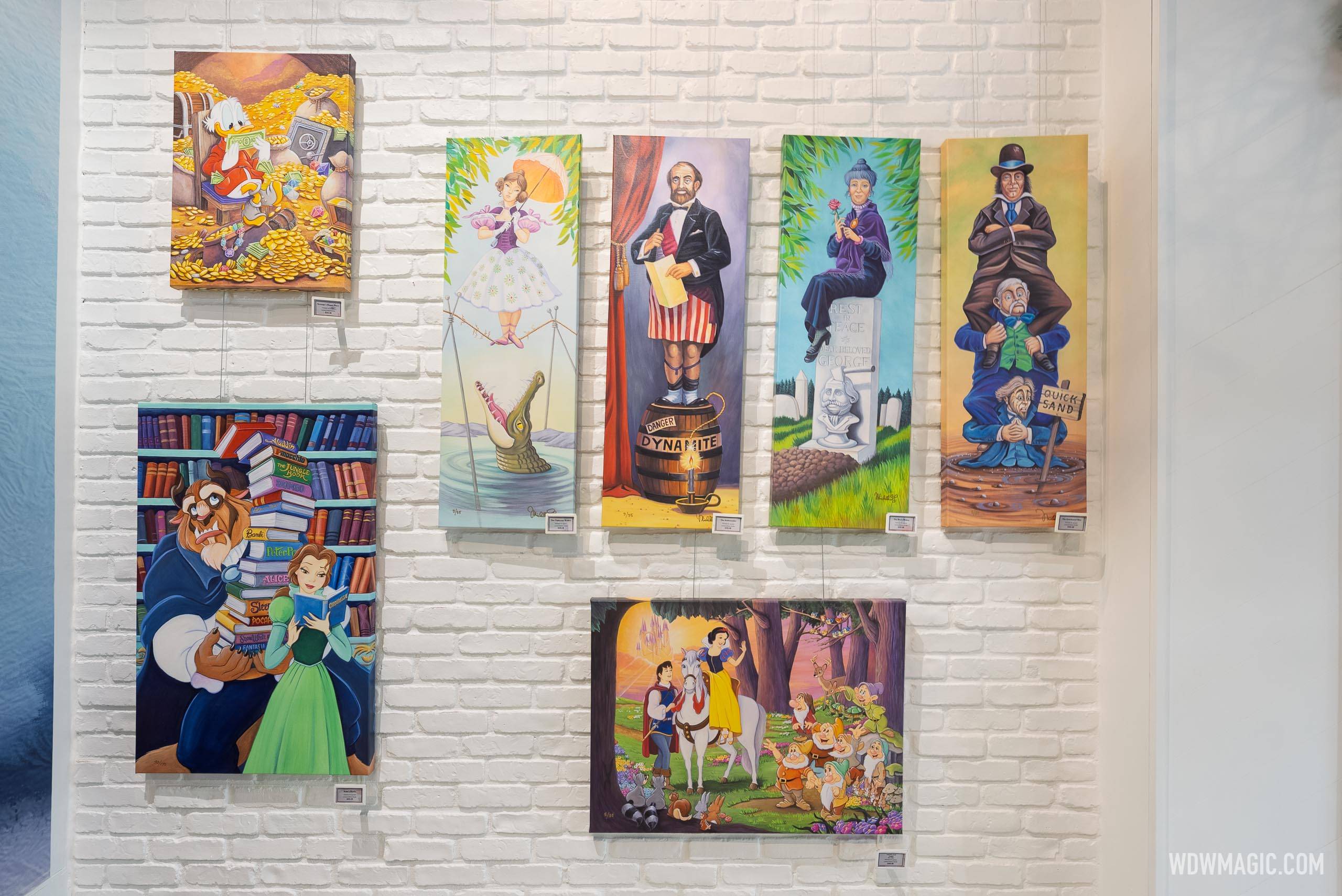 Inside the Disney Enchanted Holiday Art Gallery