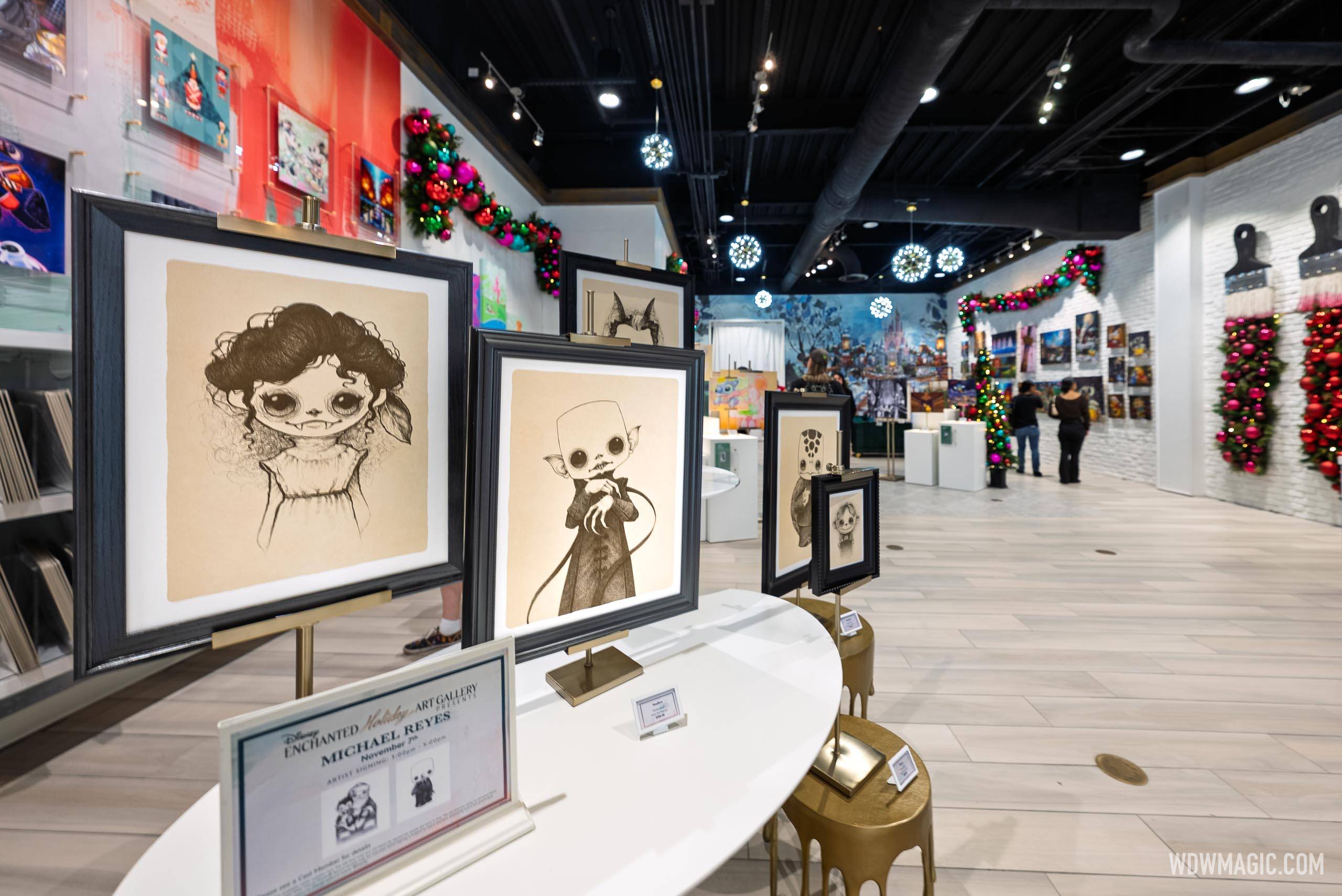 Disney Enchanted Holiday Art Gallery Opens at Disney Springs Featuring Gideon's Bakehouse Artwork and More