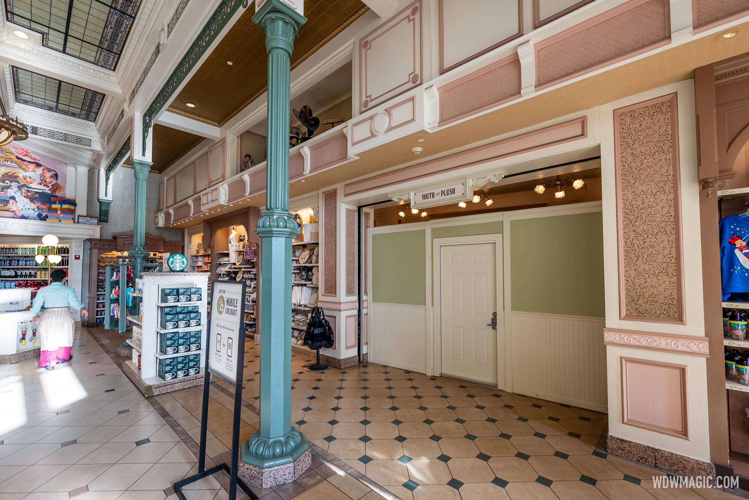 Main Street Emporium Shortcut to Adventureland Closed Again for Construction at Magic Kingdom