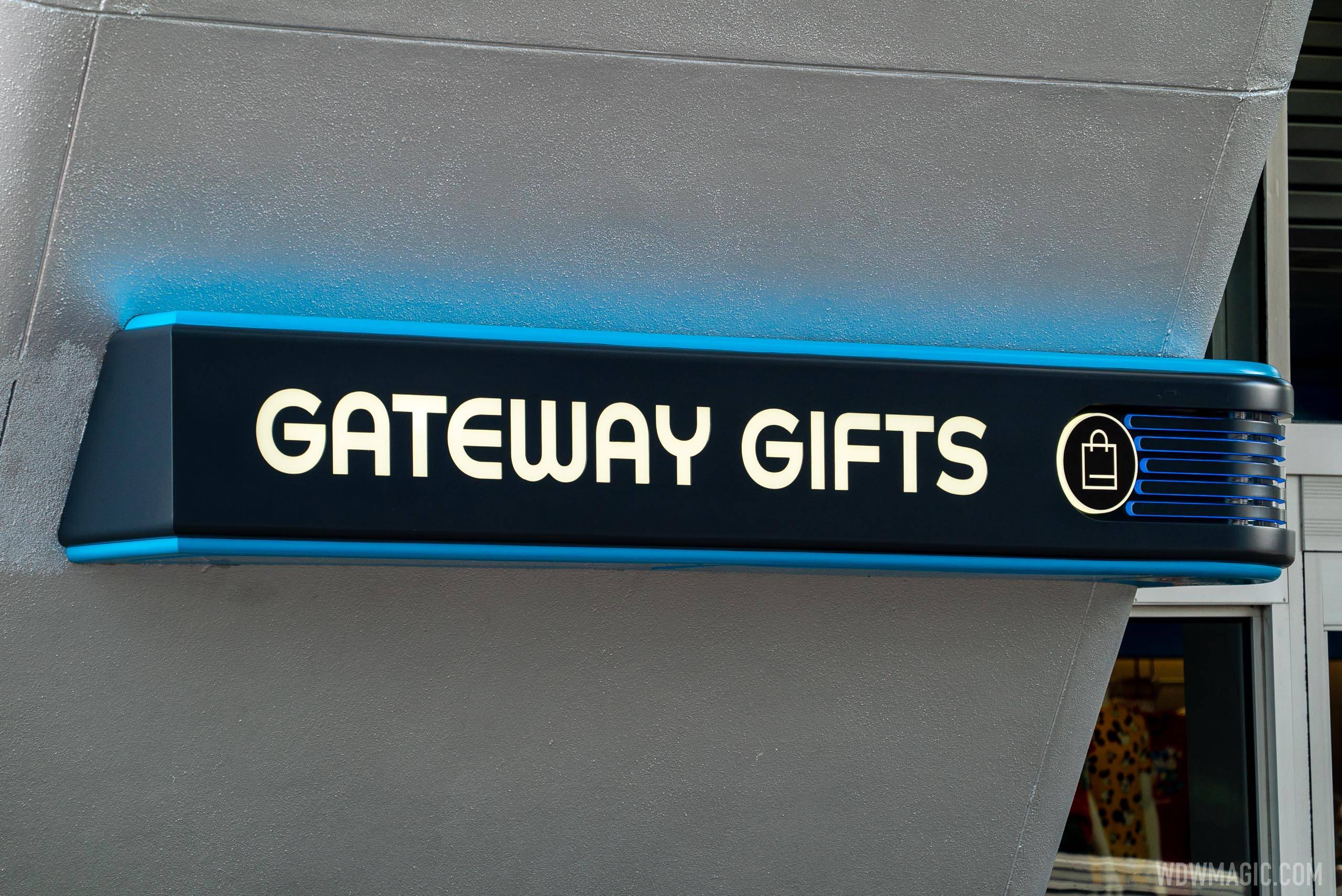 The new style sign at Gateway Gifts