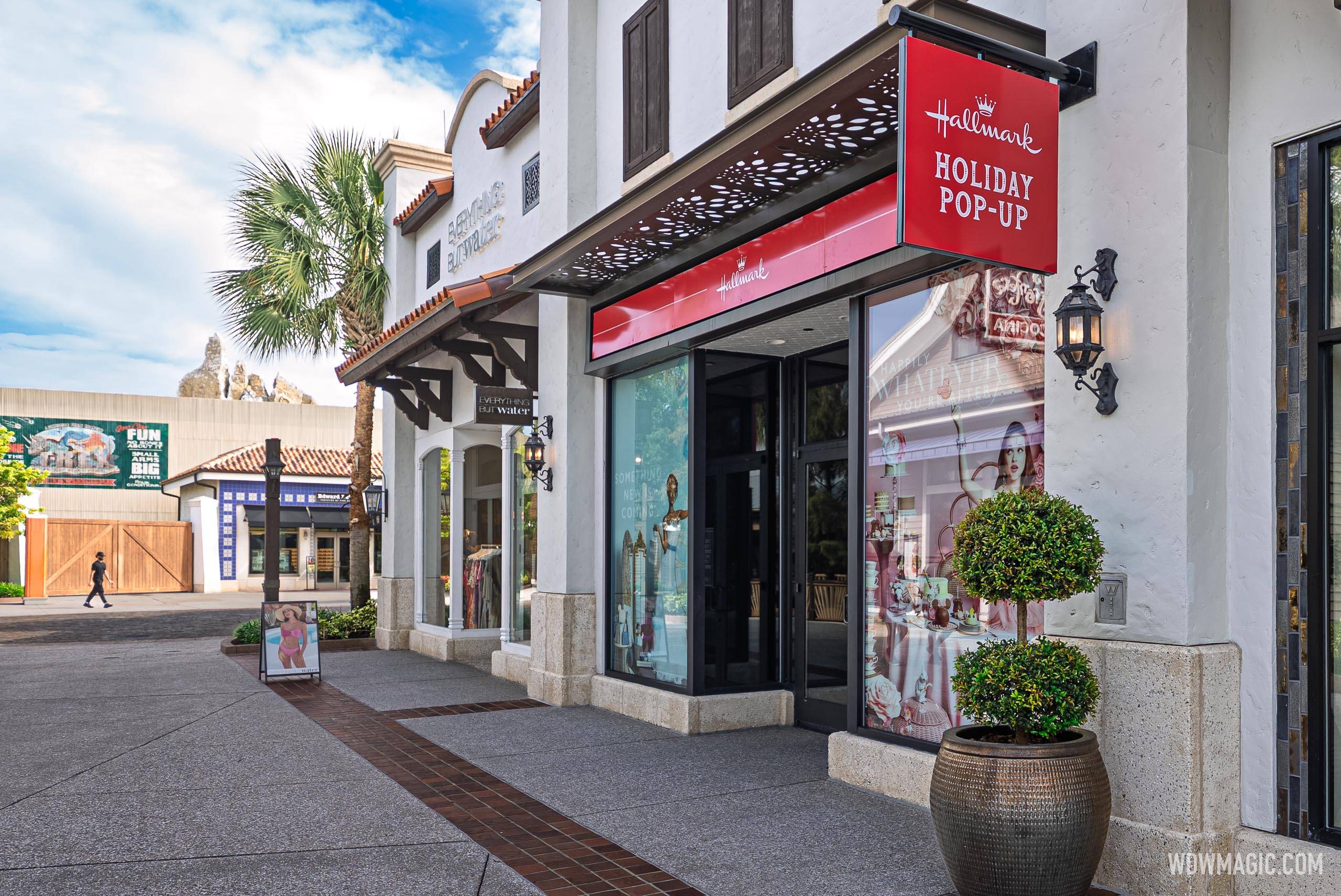 Hallmark Holiday Pop-Up Shop Signage Installed at Disney Springs