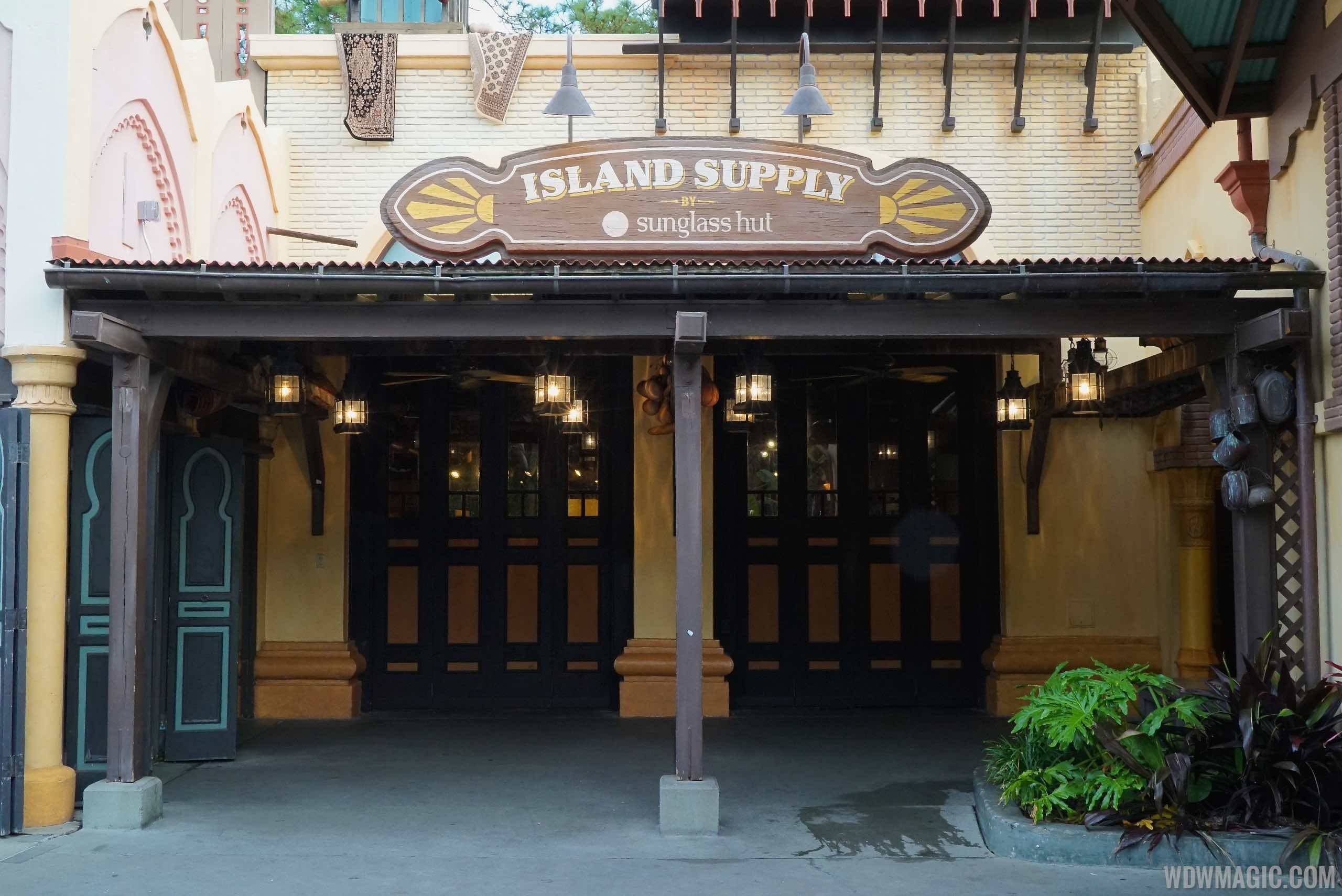 PHOTOS - Magic Kingdom's Island Supply by Sunglass Hut gets new store-front signage