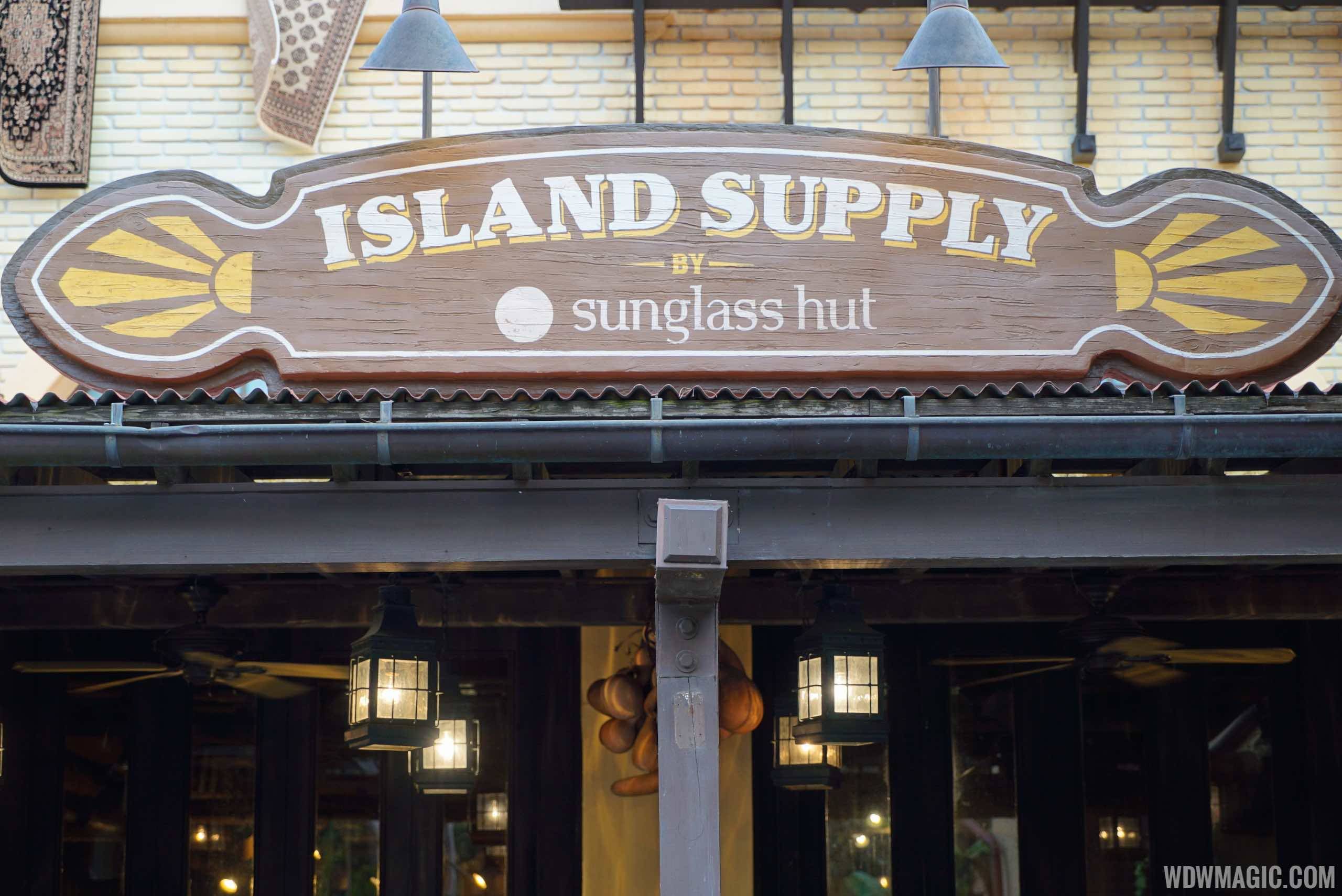 PHOTOS - Magic Kingdom's Island Supply by Sunglass Hut gets new store-front signage