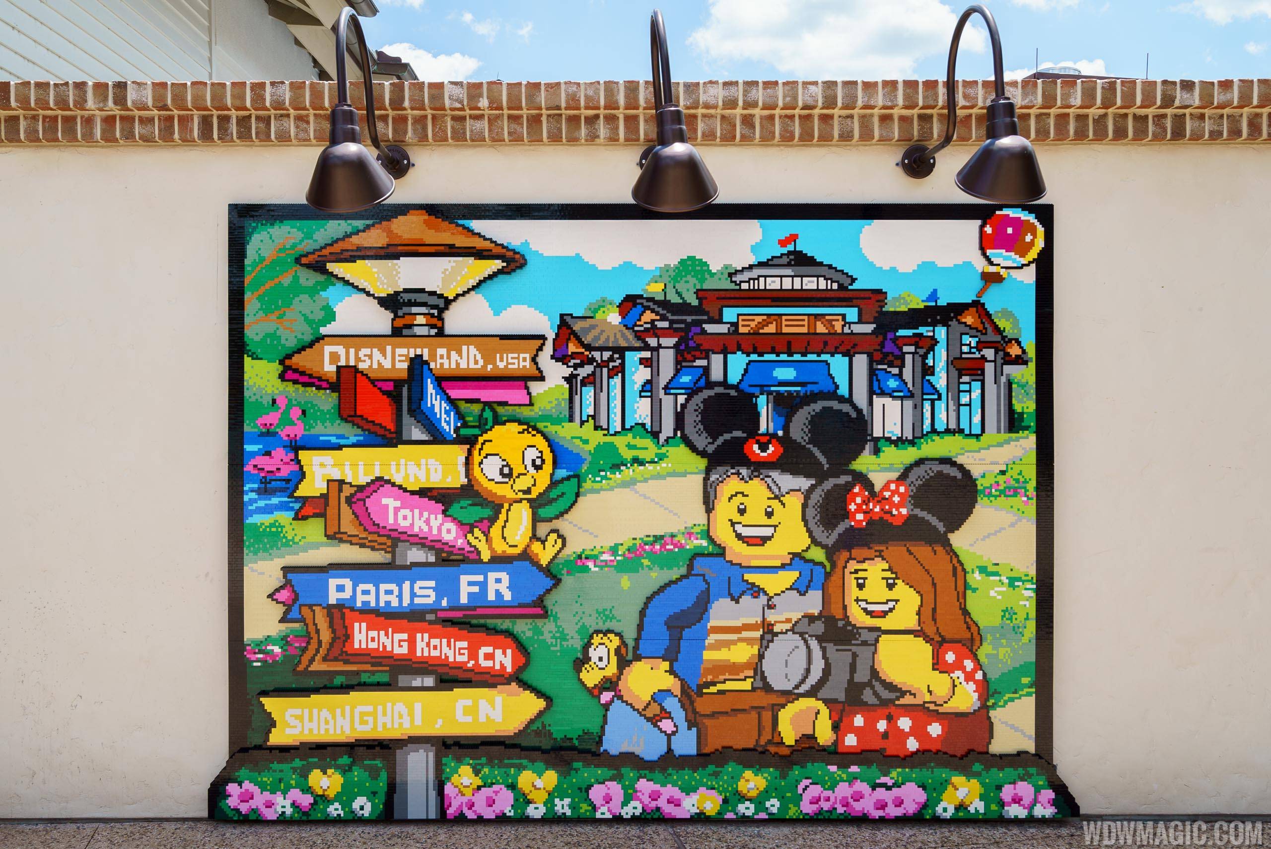 LEGO mural closeup