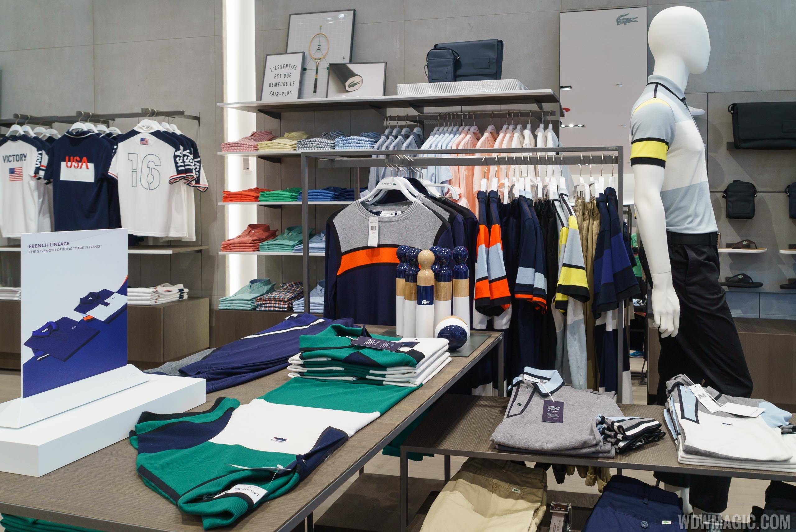 PHOTOS - LACOSTE now open at Disney Springs Town Center