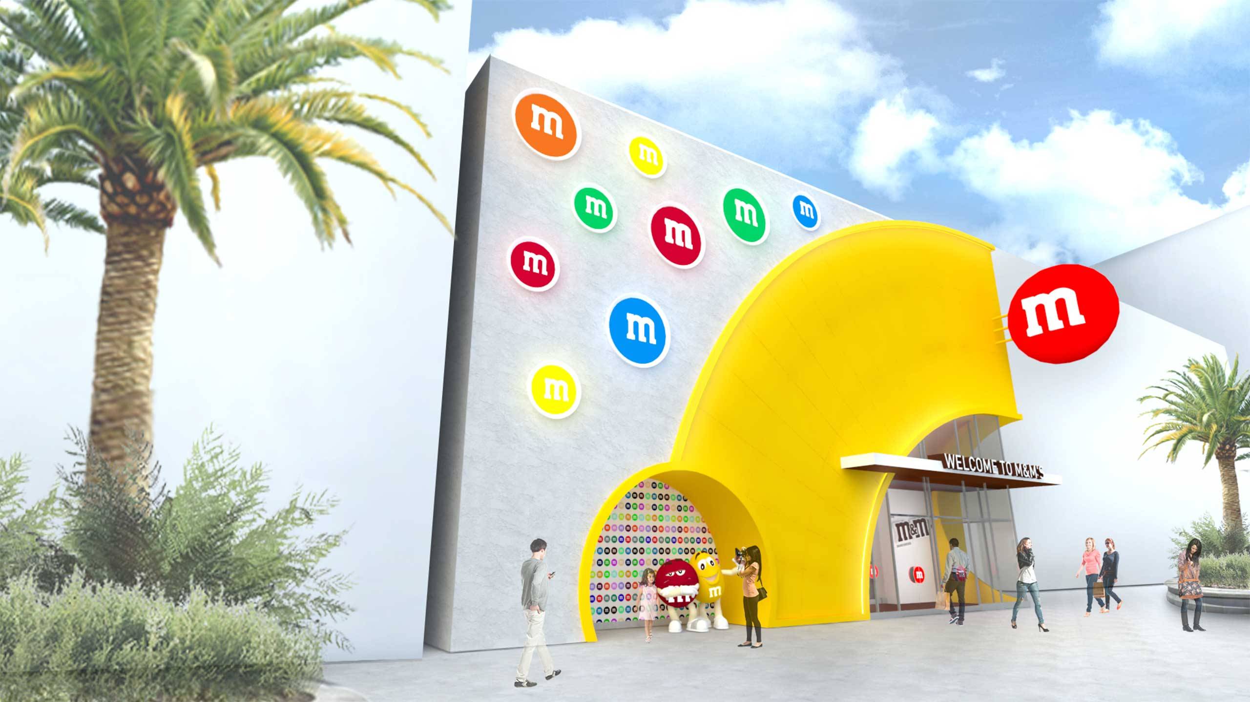 PHOTO - Concept art of the new M&M'S Store coming to Disney Springs