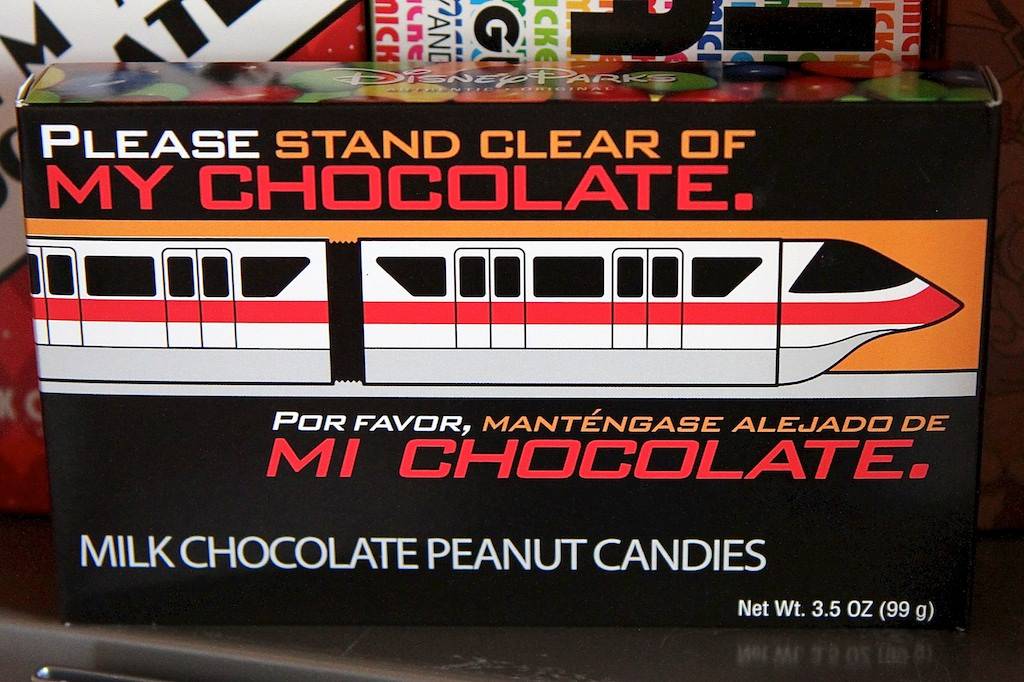 PHOTOS - Park themed candy boxes, including monorail themed candies