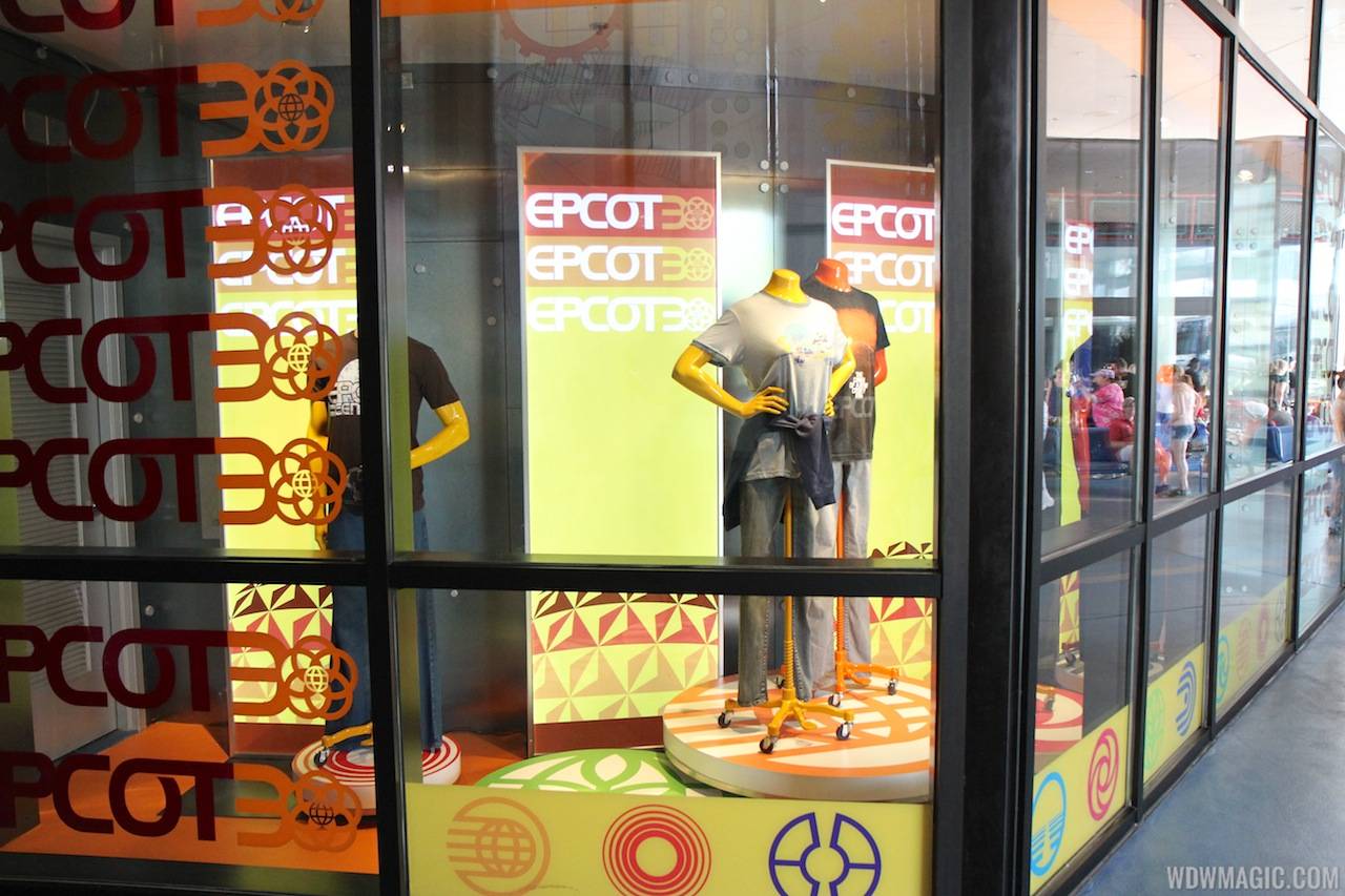 Mouse Gear Epcot 30th Anniversary window display