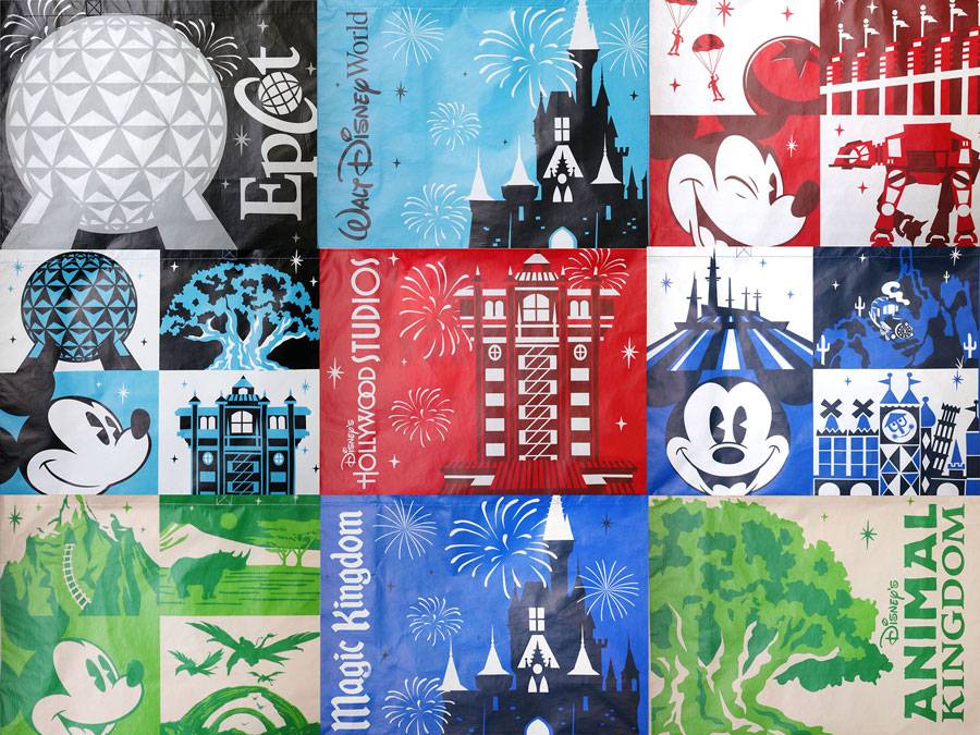 Walt Disney World reusable bag designs February 2019
