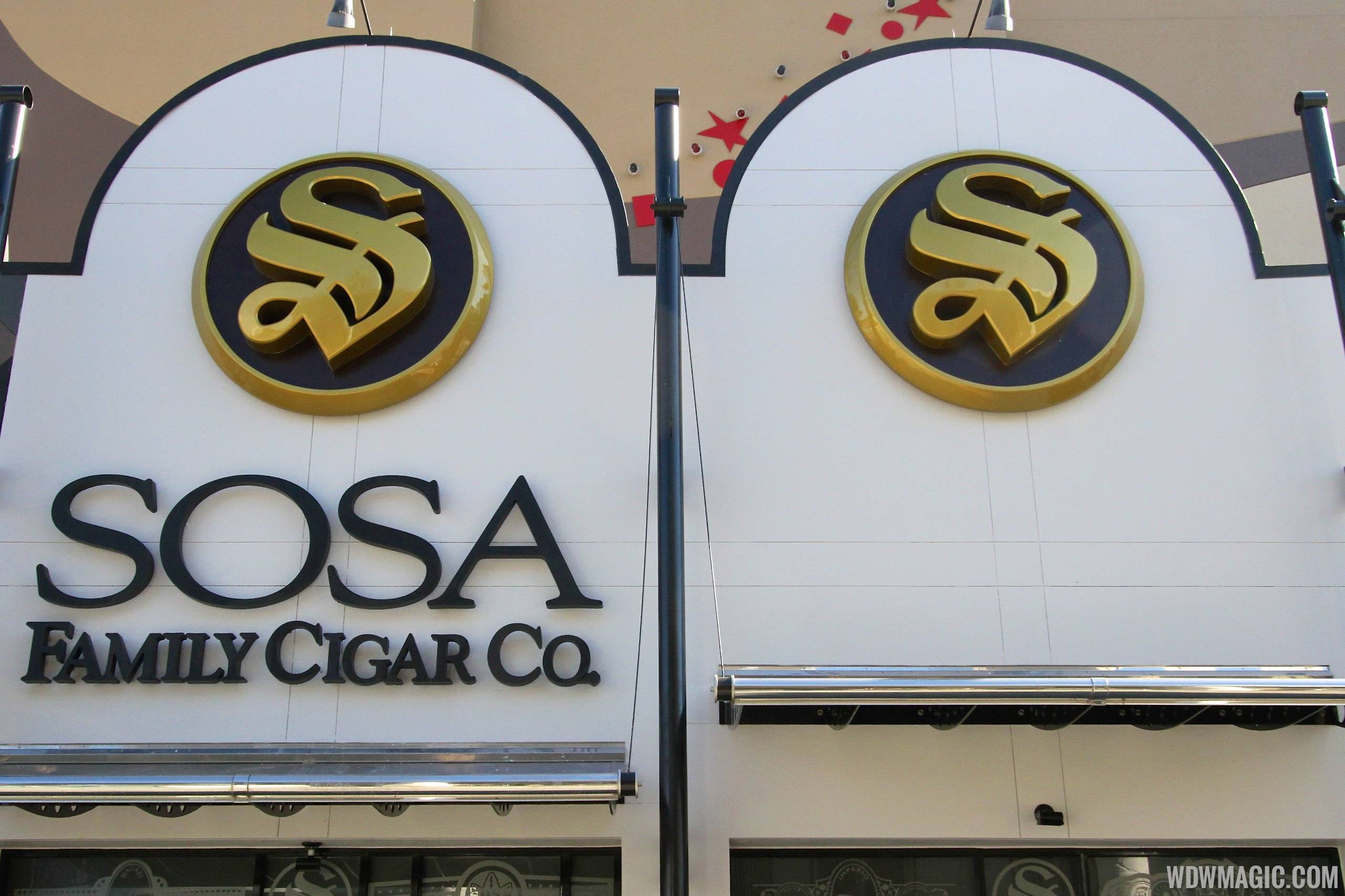 New Disney Springs urban color scheme at Sosa Cigars