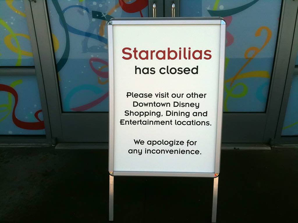 Photos of the now closed Starabilias at Downtown Disney