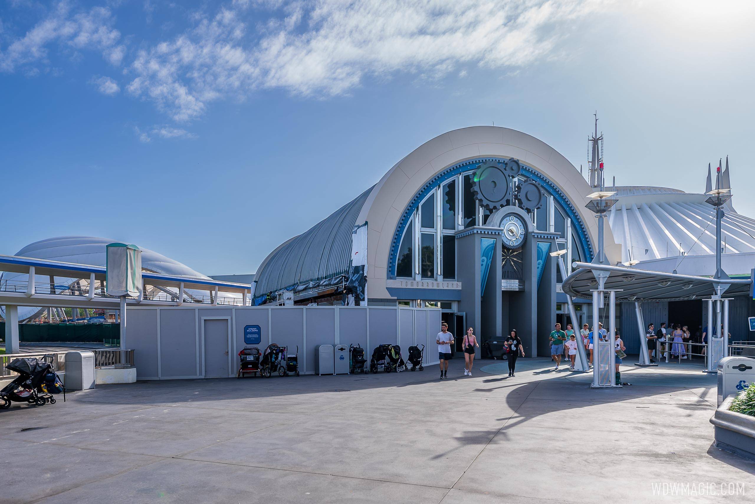 Tomorrowland Light and Power Co. is closing to become the exit for TRON Lightcycle Run and Space Mountain