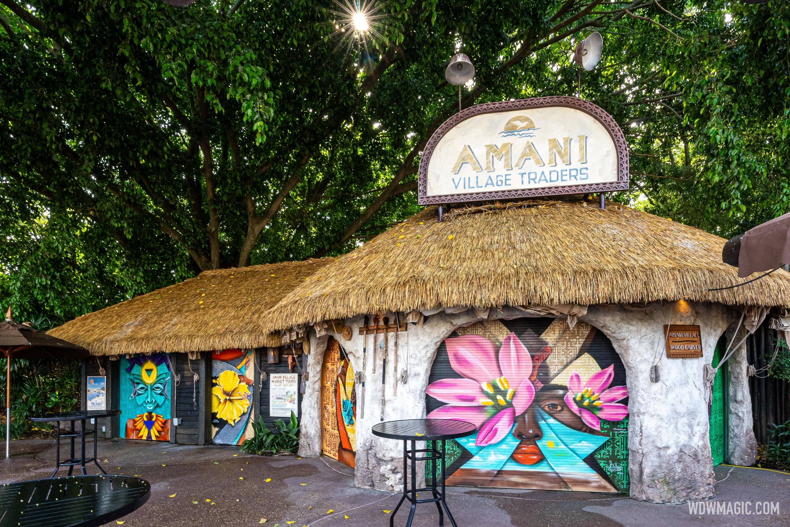 Amani Village Traders in EPCOT's World Showcase gets a new look with vibrant murals