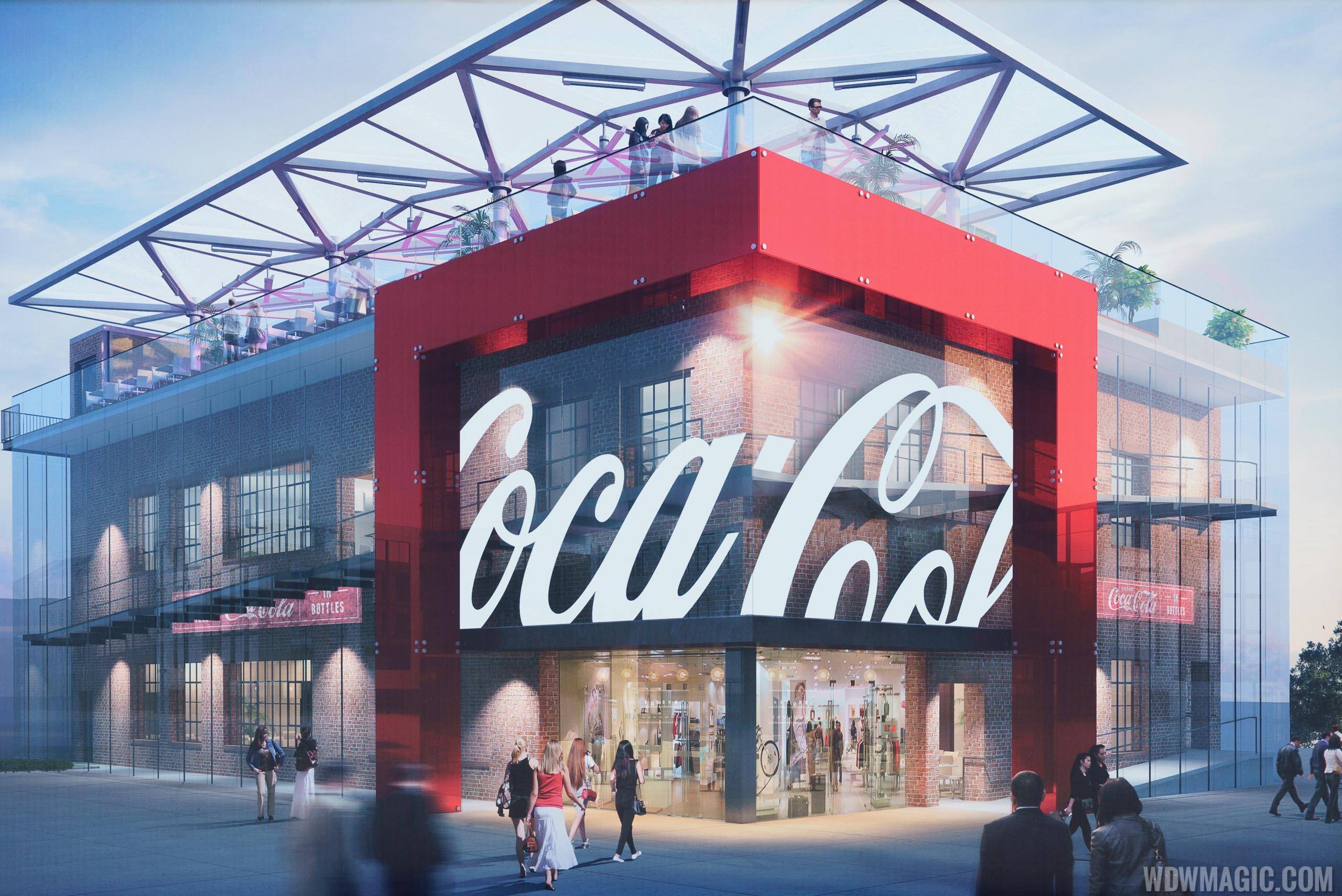 PHOTOS - New concept art and Coca-Cola Store construction update from Disney Springs