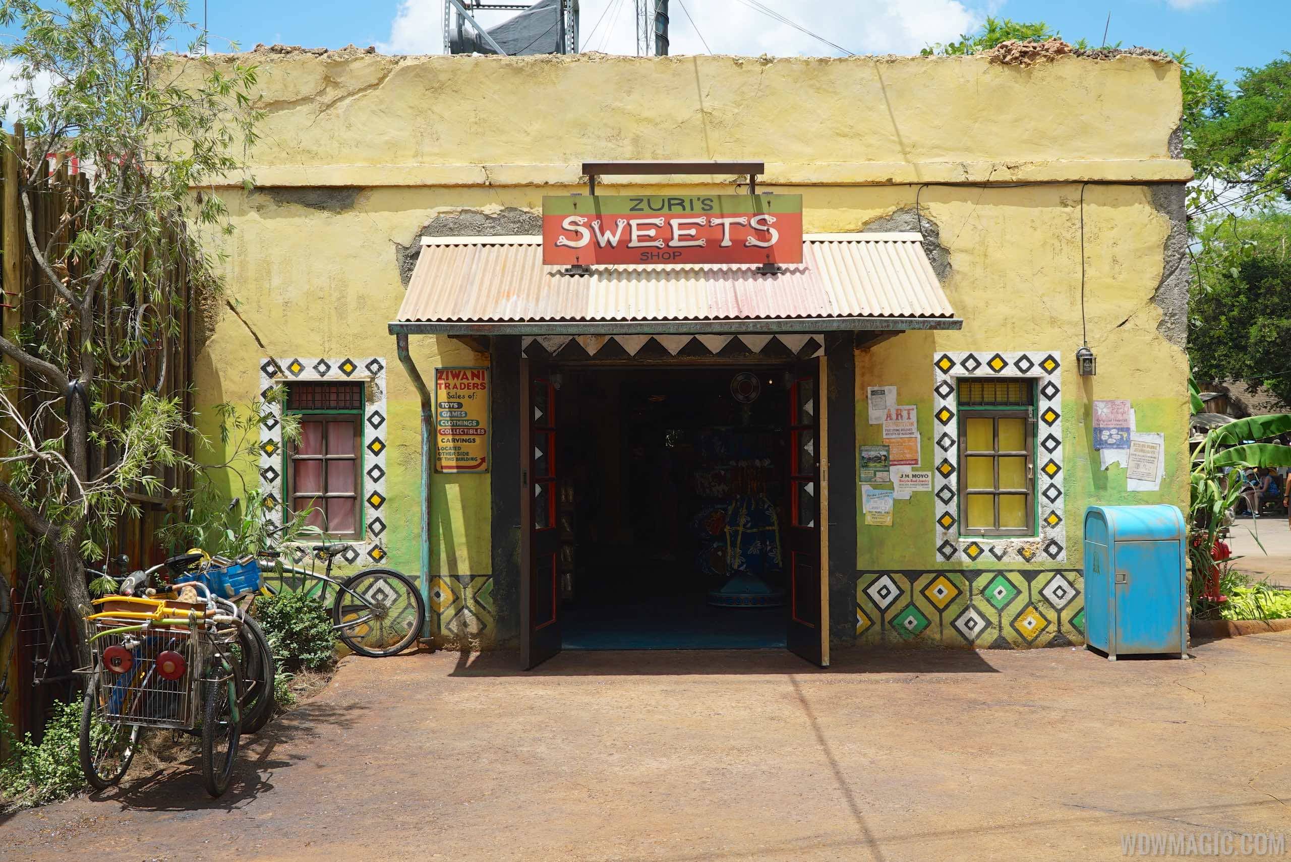Zuri's Sweets Shop - Harambe Market entrance