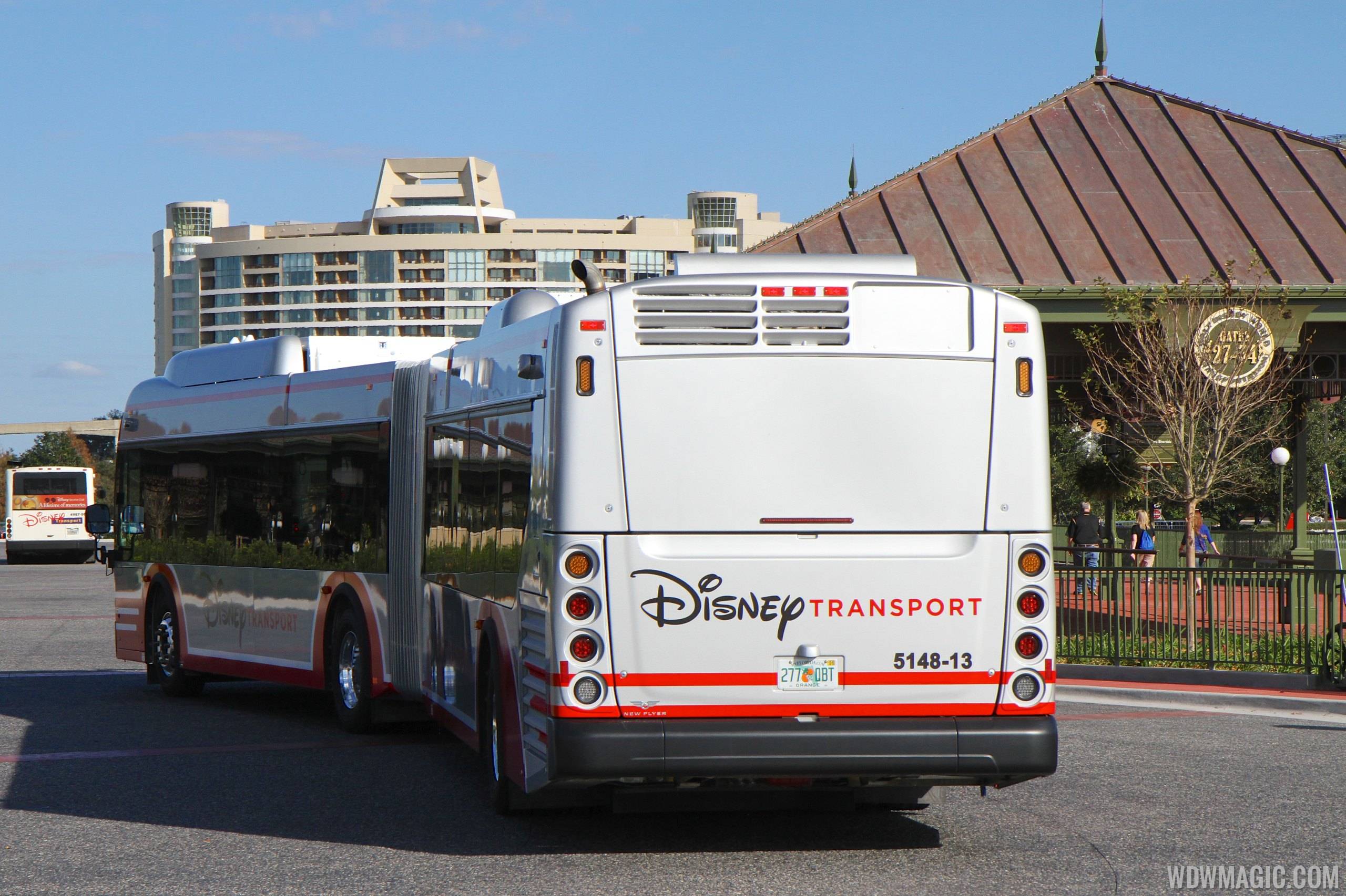 Walt Disney World articulated bus