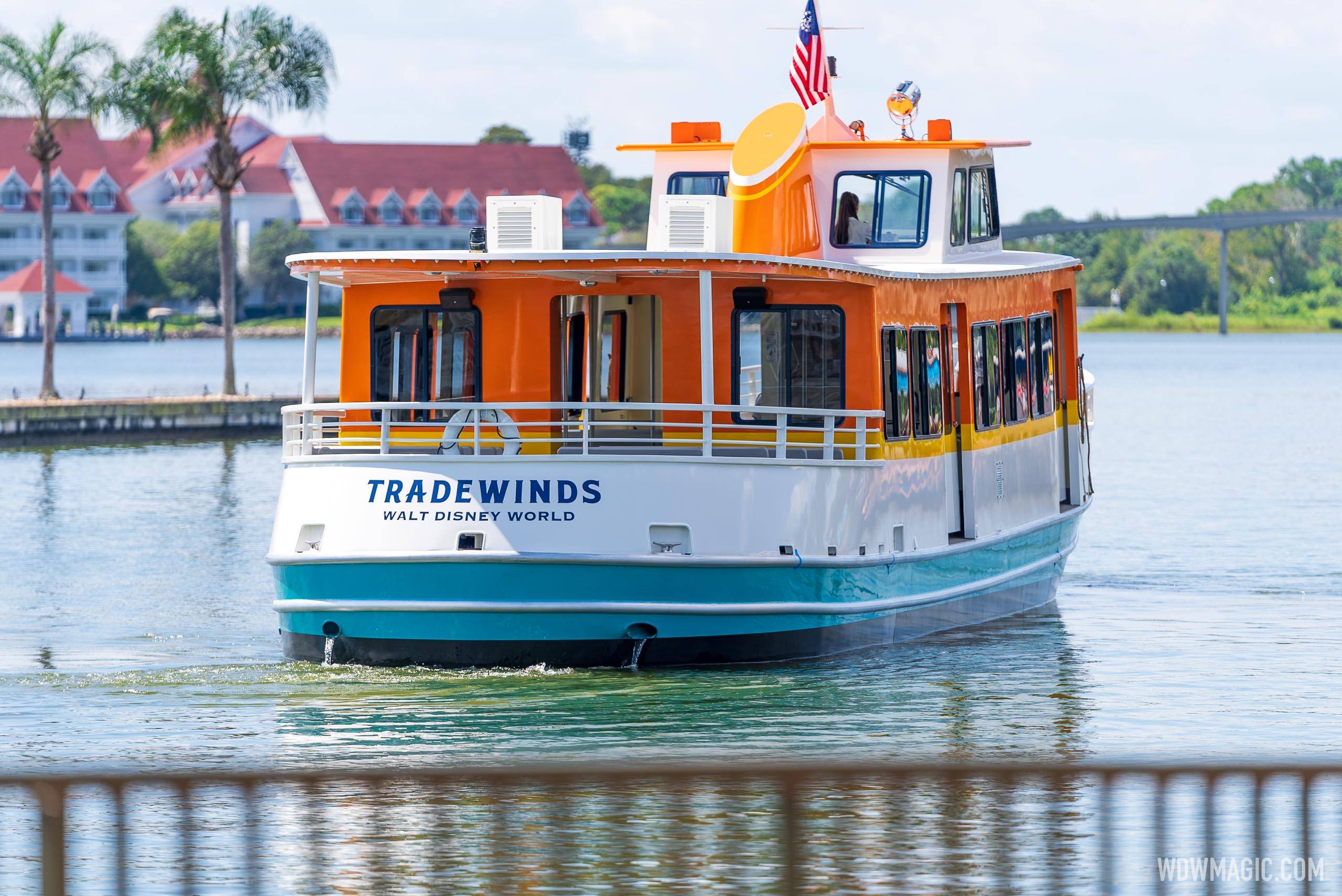 New Cruiser Boat 'Tradewinds' joins the fleet at Walt Disney World