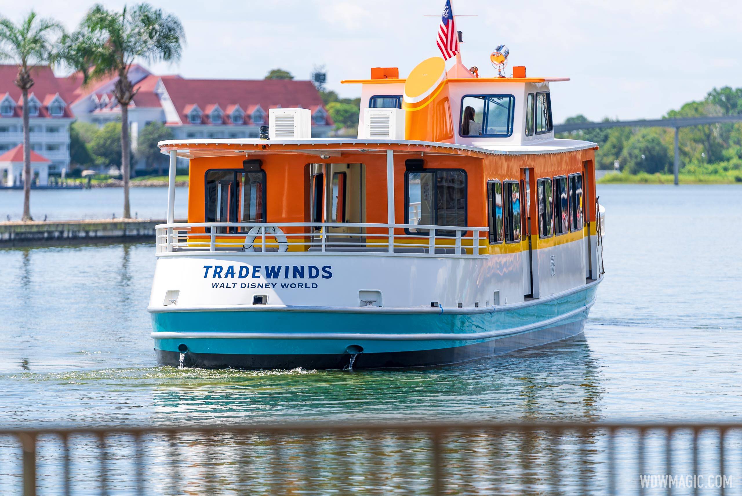 New Cruiser Boat 'Tradewinds' joins the fleet at Walt Disney World
