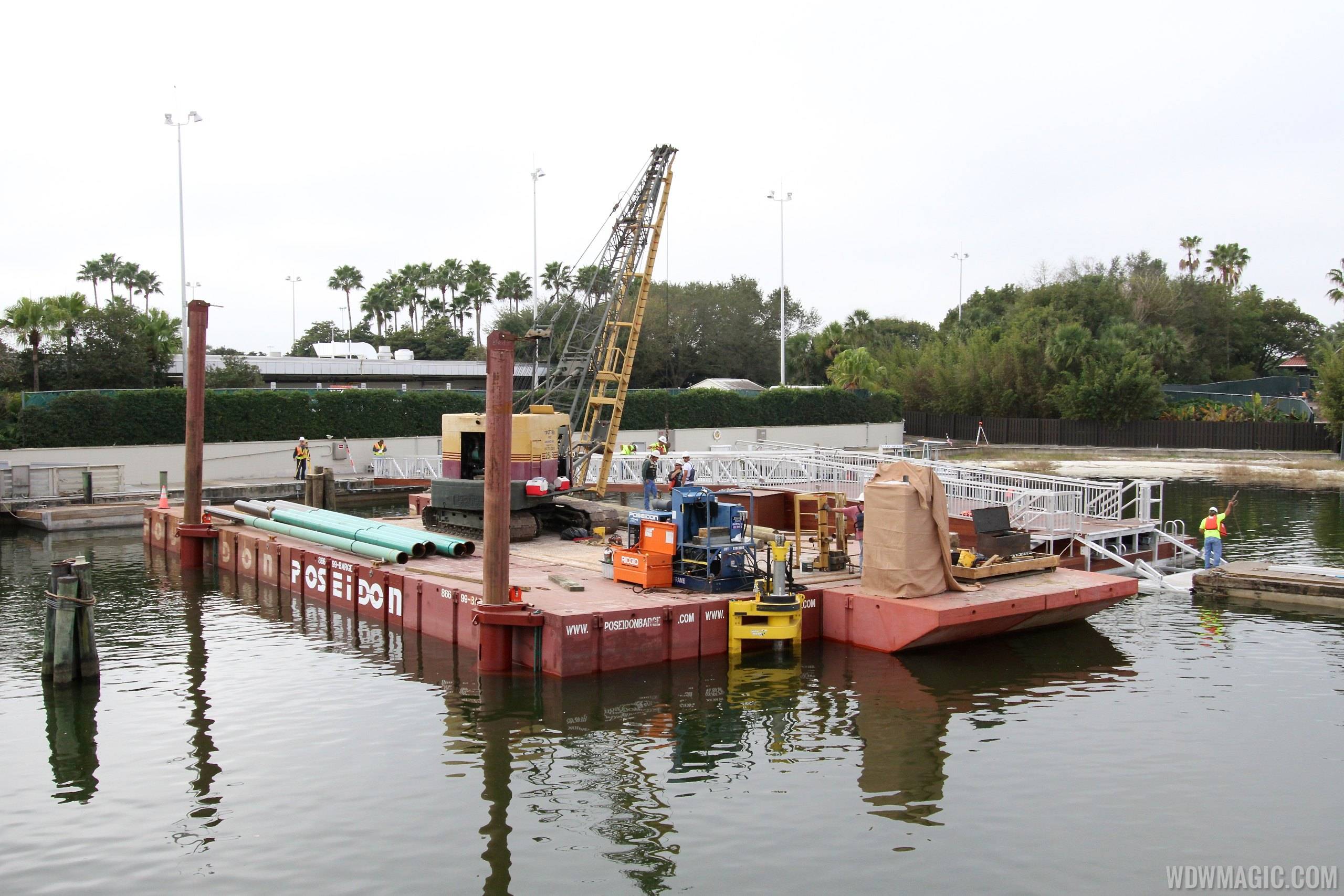 PHOTOS - Second Ferry boat loading dock under construction at the Transportation and Ticket Center