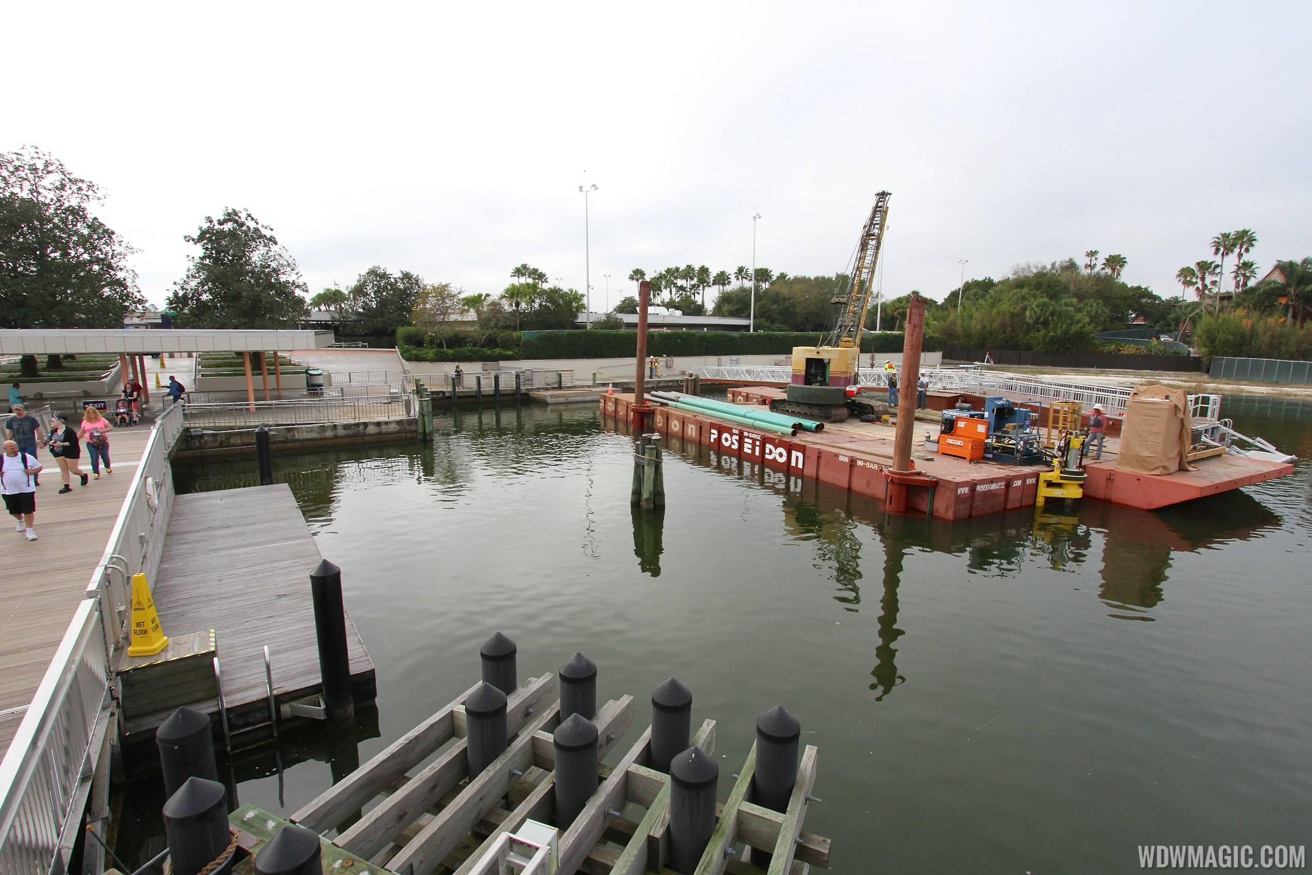 PHOTOS - Second Ferry boat loading dock under construction at the Transportation and Ticket Center