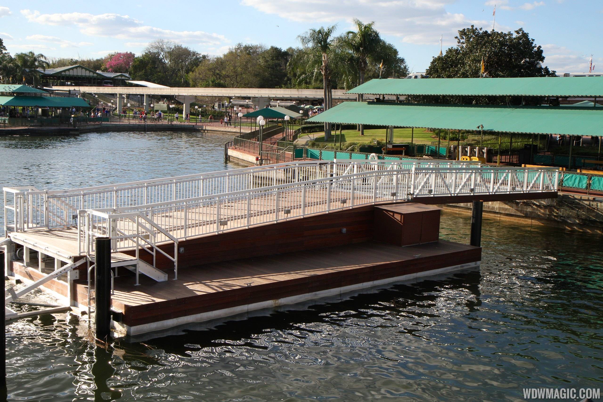 Second Ferry boat dock construction at the Magic Kingdom