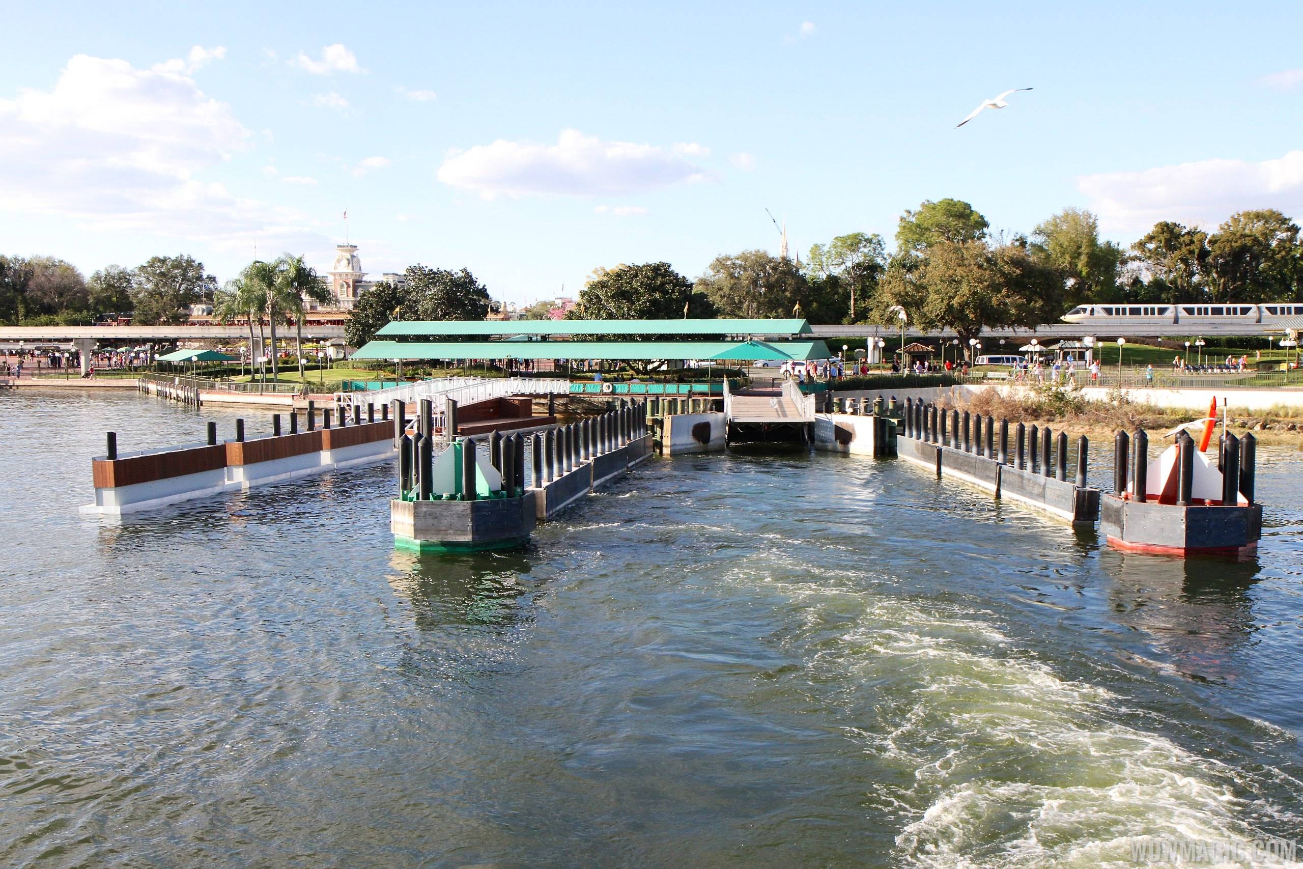 Second Ferry boat dock construction at the Magic Kingdom
