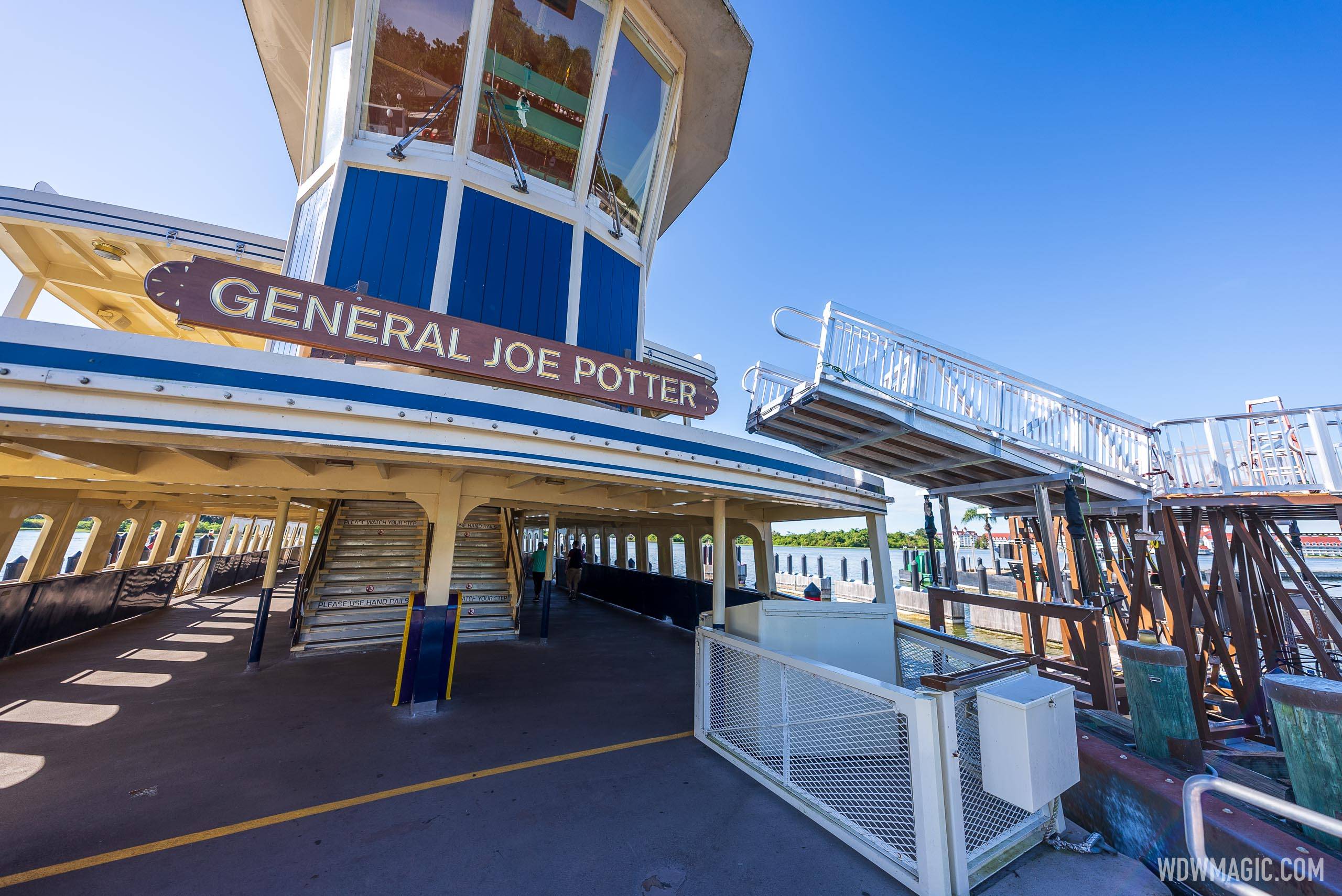 Magic Kingdom ferry boat second-level access testing underway