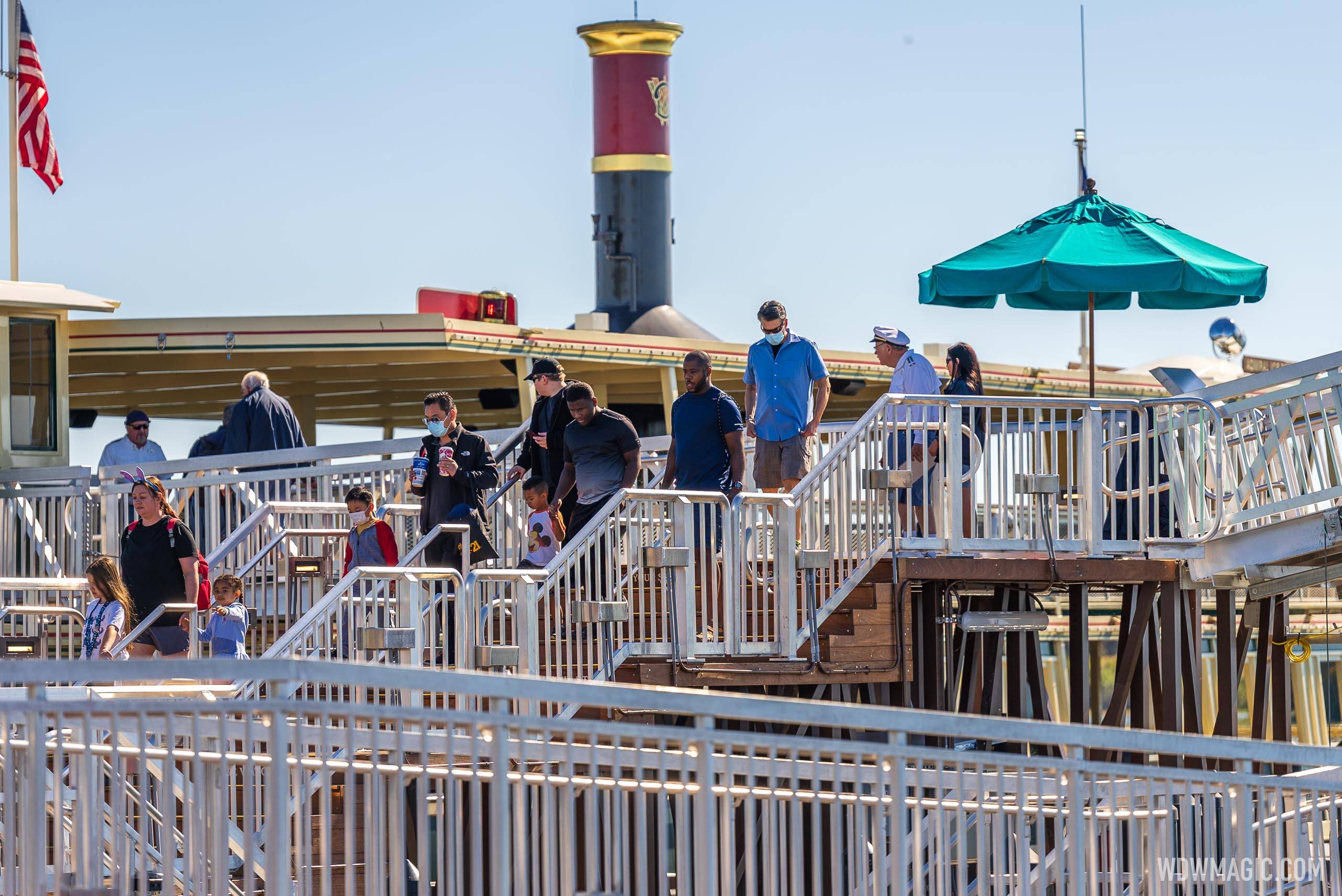 Second level access in use at Magic Kingdom Ferry Boat dock