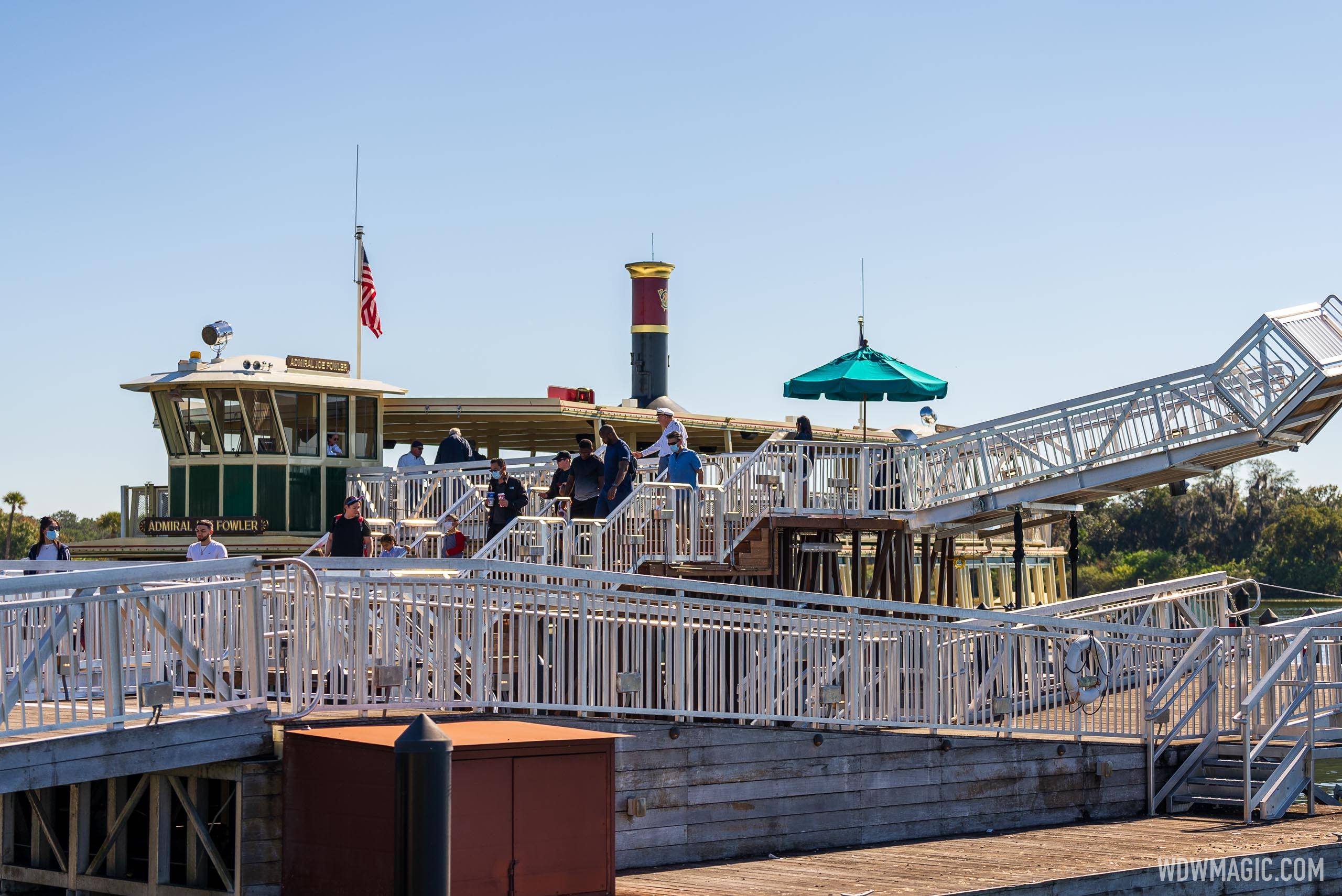 Second level access in use at Magic Kingdom Ferry Boat dock