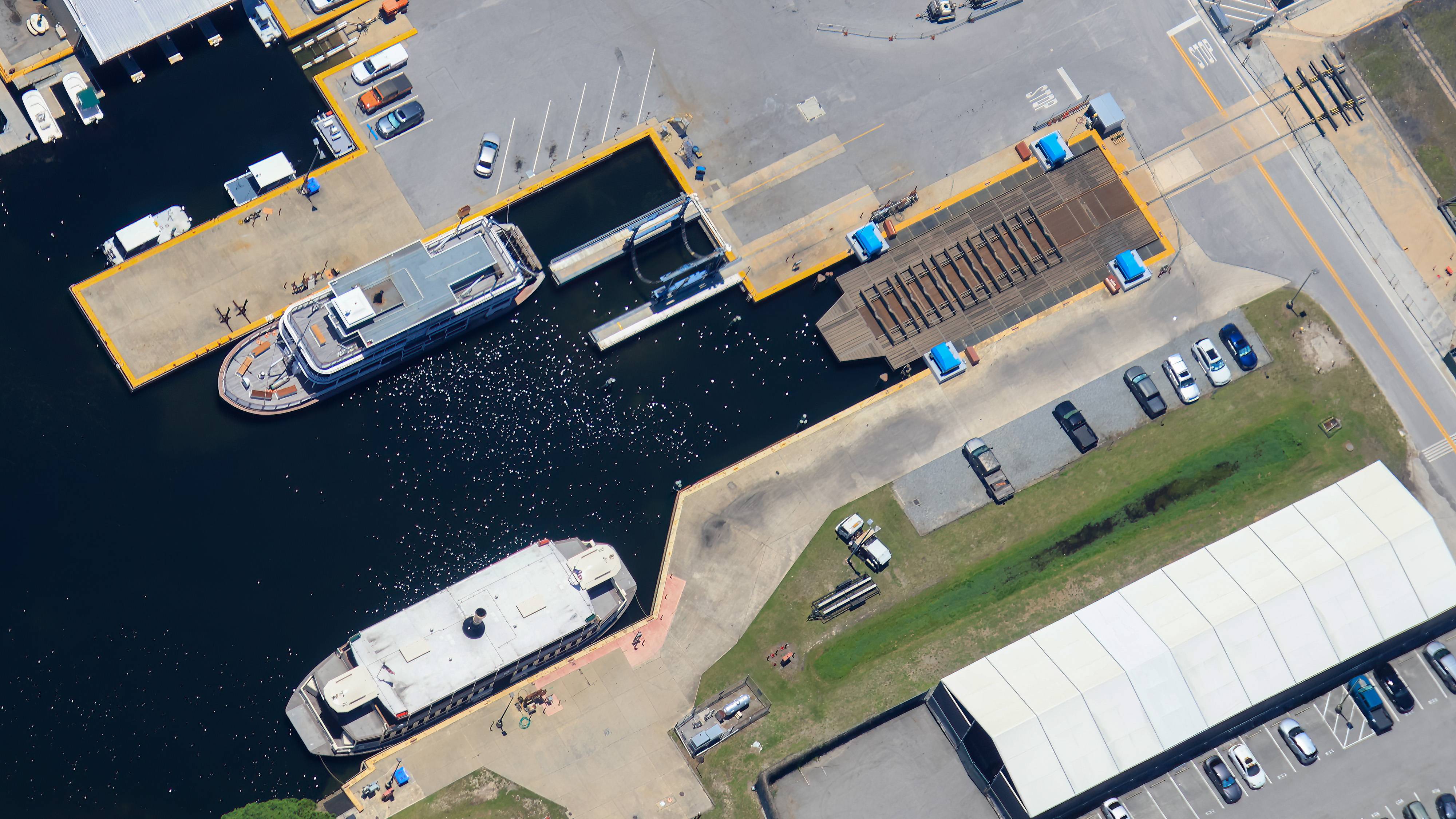 Magic Kingdom Fourth Ferry Boat Construction Aerial Photos