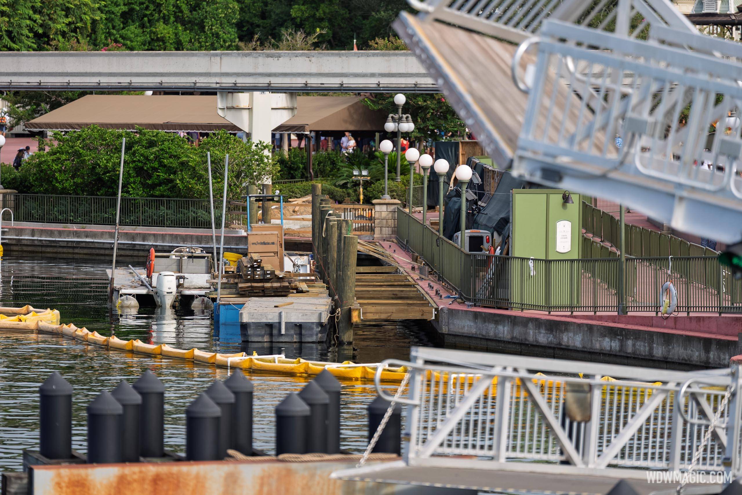 Magic Kingdom Ferry Boat Dock Expansion Construction Photos - July 27 2026