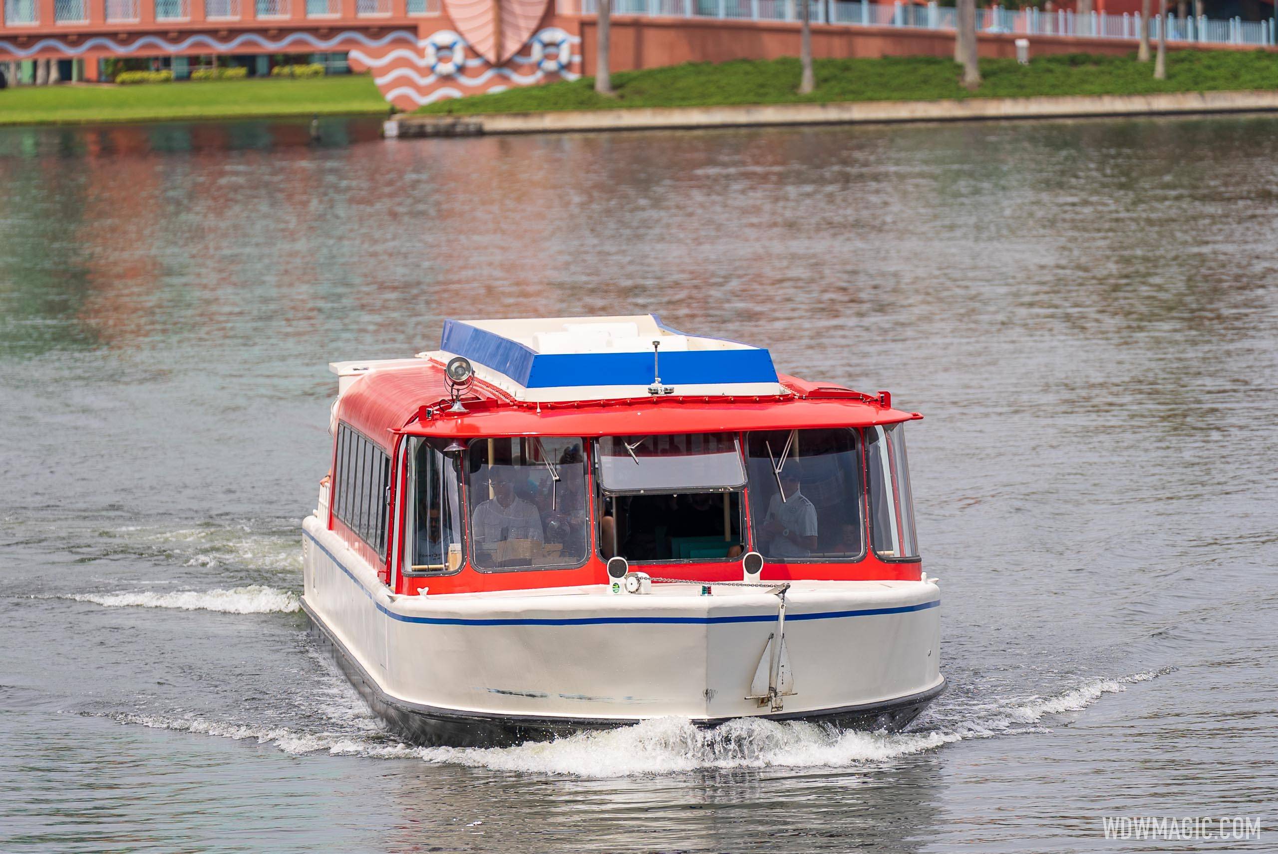 EPCOT area Friendship cruiser boats are now temporarily closed