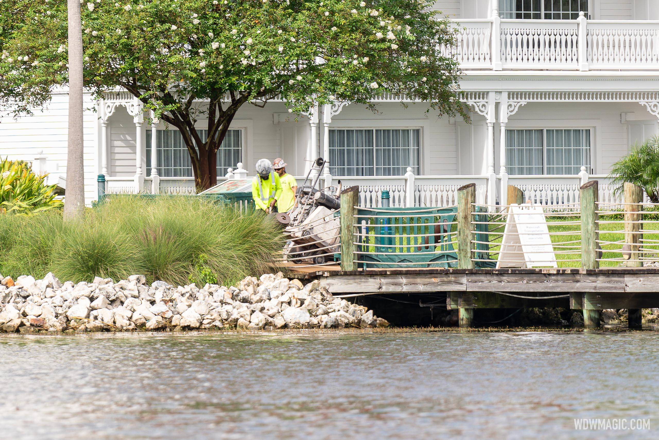 Grand Floridian Boat Dock Refurbishment - September 9 2024