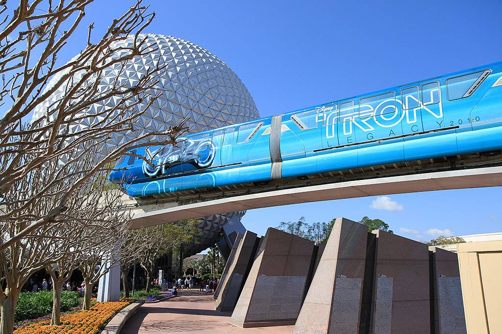 The left side of Monorail TRON