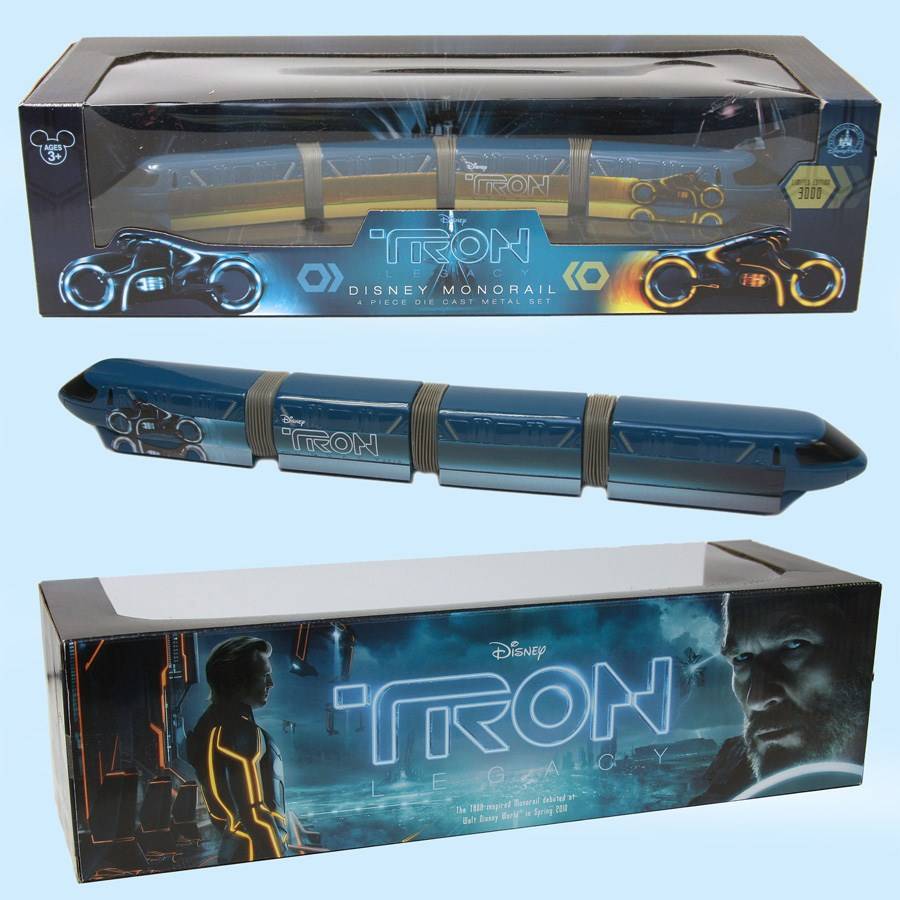 Limited edition die-cast model TRON Monorail to be sold at D23 and Walt Disney World