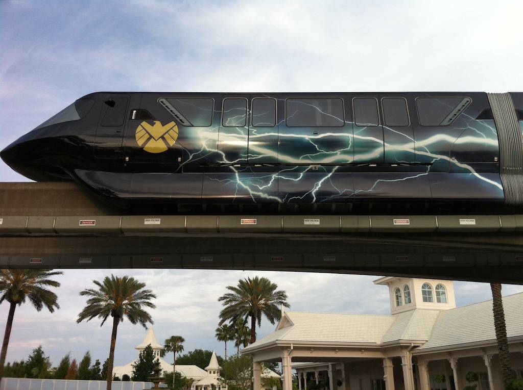 PHOTOS - The Avengers Monorail debuts on the Express beam