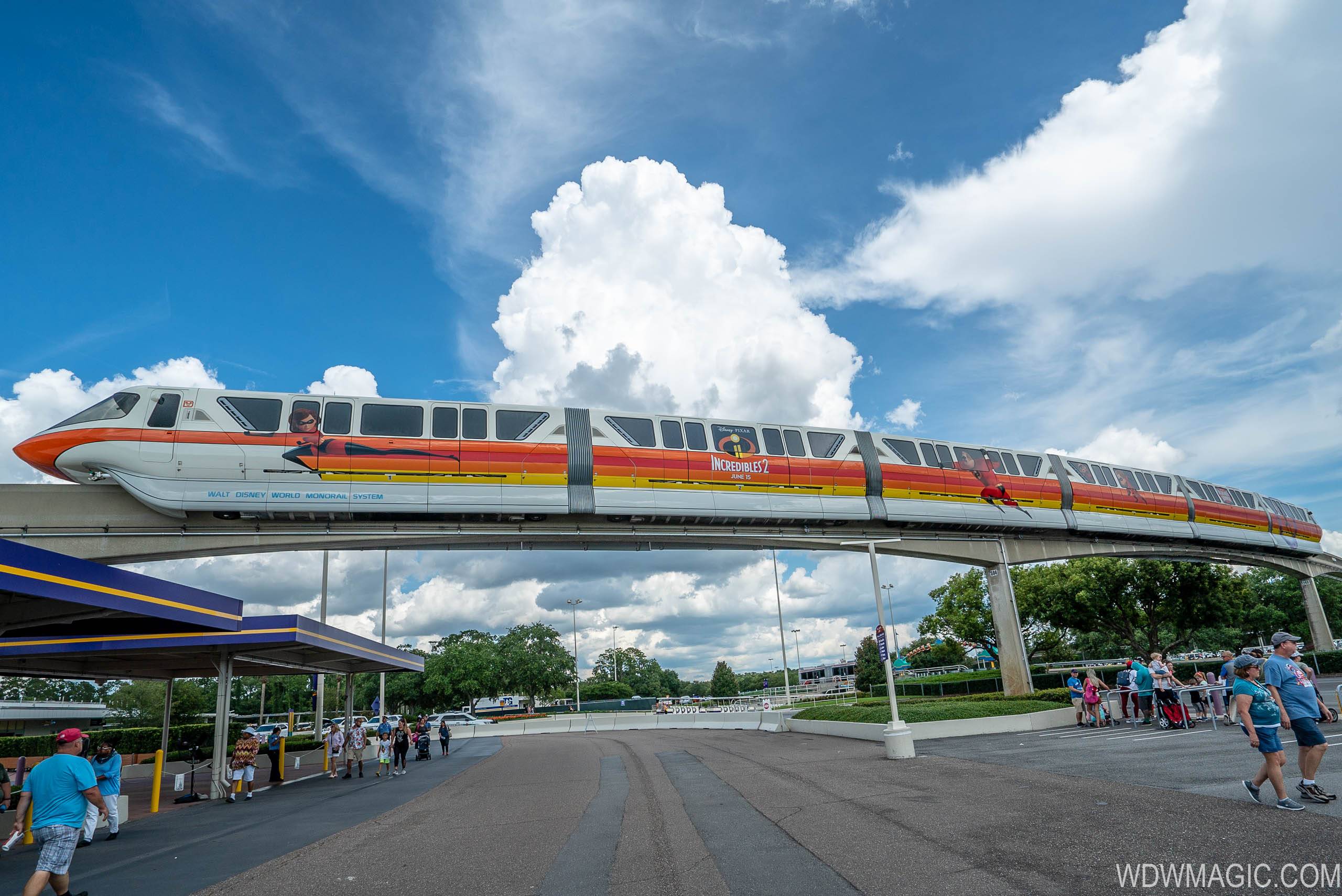 PHOTOS - Incredibles 2 Monorail takes to the Epcot line