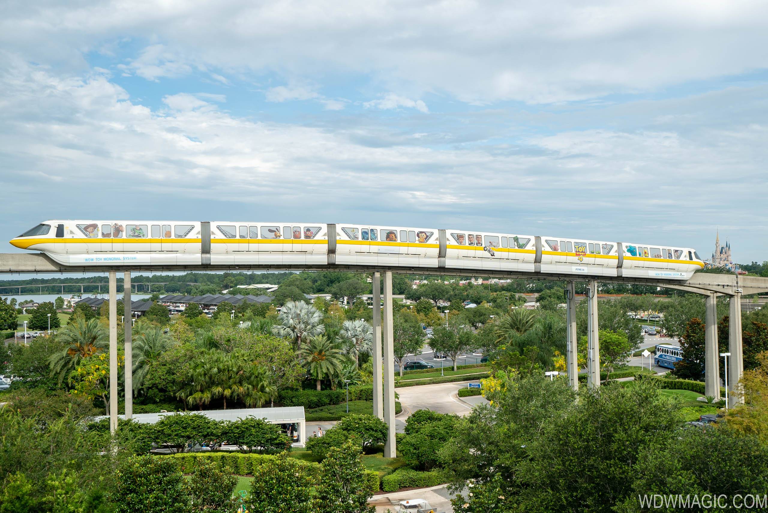 The Walt Disney World monorail system will return to service with the parks