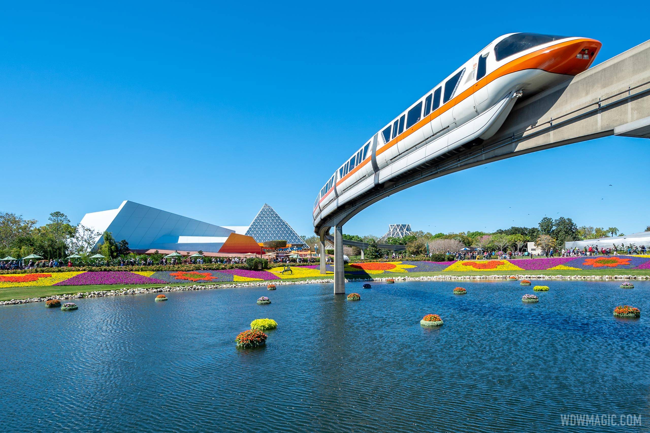 The EPCOT monorail will remain closed for the start of park hopping