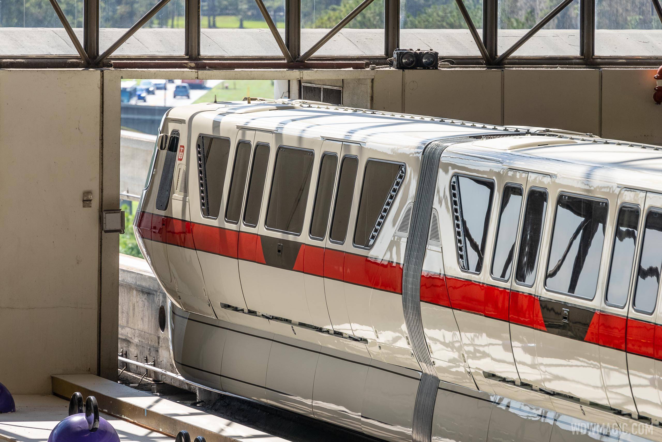 Repainted Monorail Red - February 2021