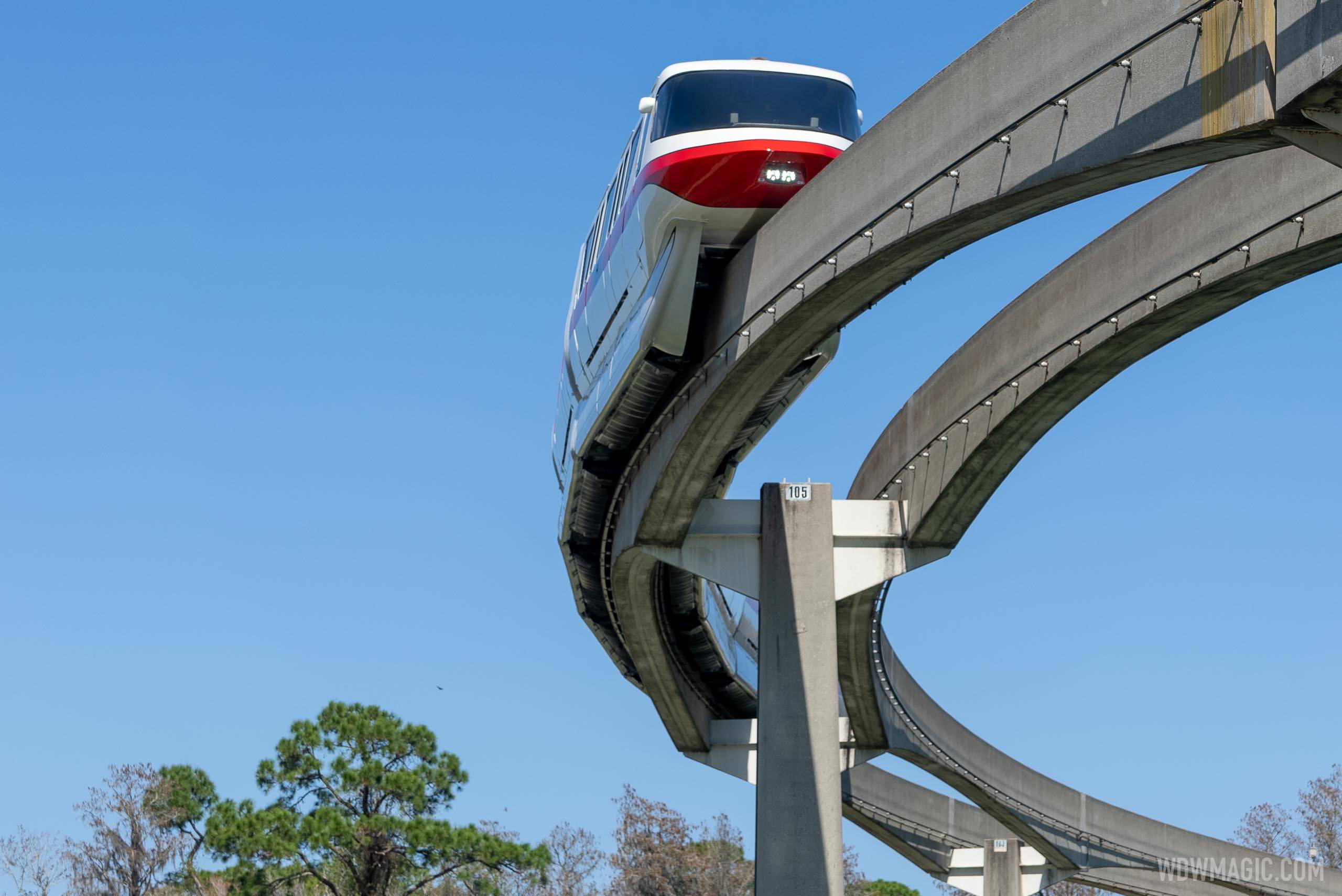 Repainted Monorail Red - February 2021