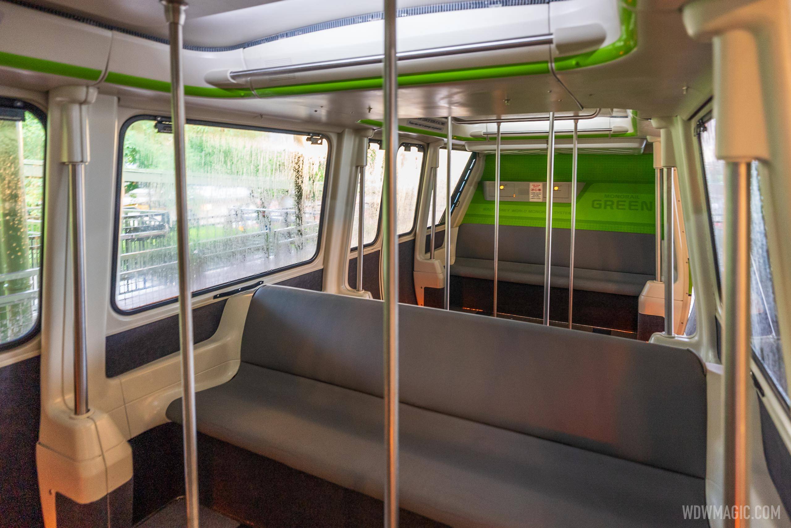 Plexiglass dividers removed from the monorails