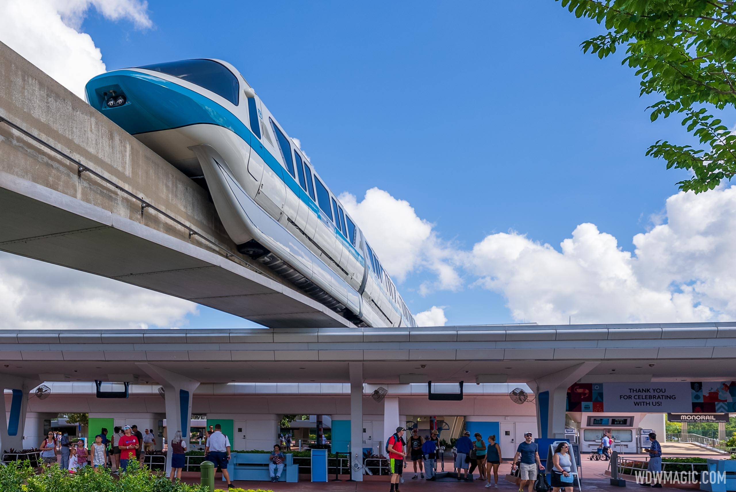 EPCOT Monorail Beam reopening July 18 2021
