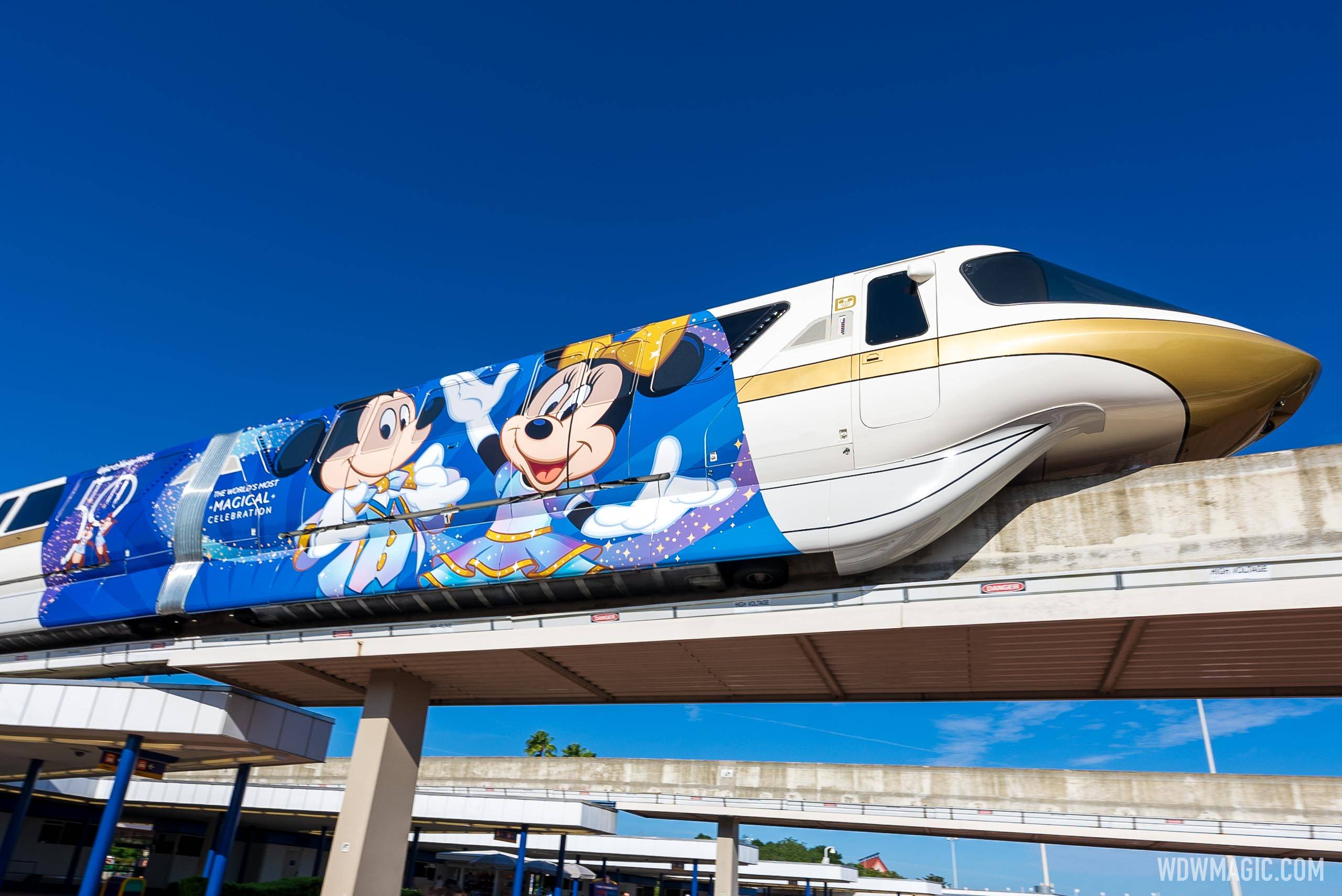 Monorail popular Disney 50th anniversary