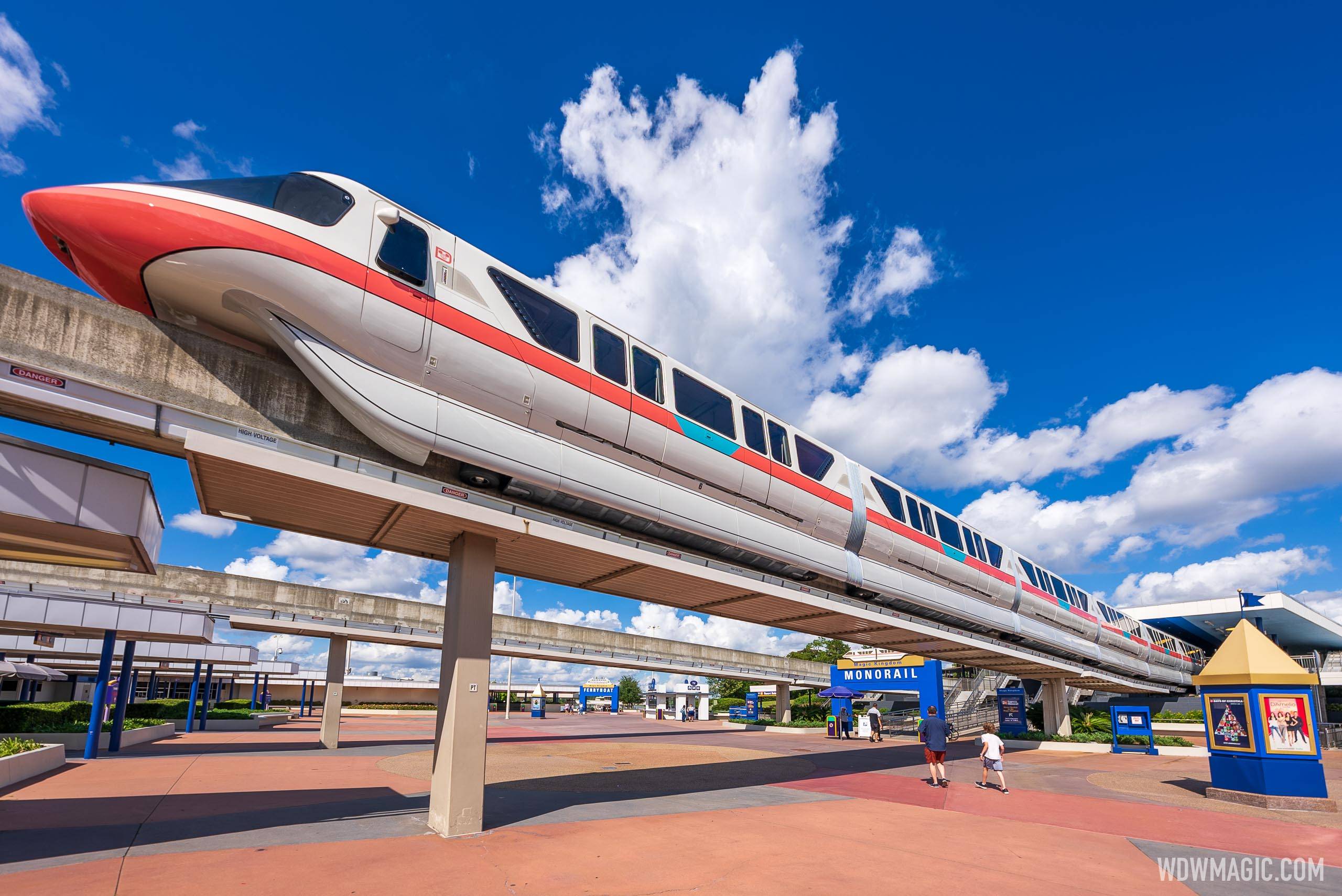 A look at the refurbished Monorail Coral on the Walt Disney World