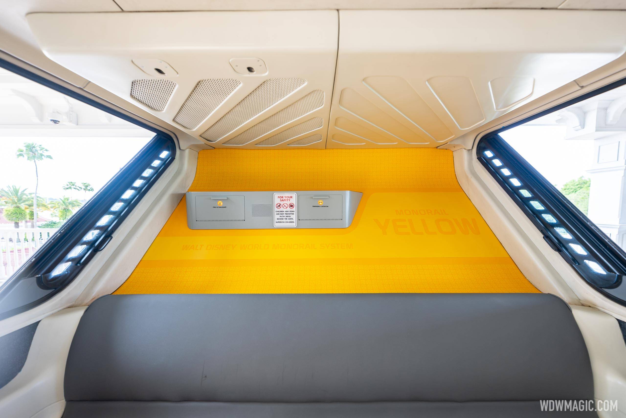 Monorail Yellow refurbished interior 