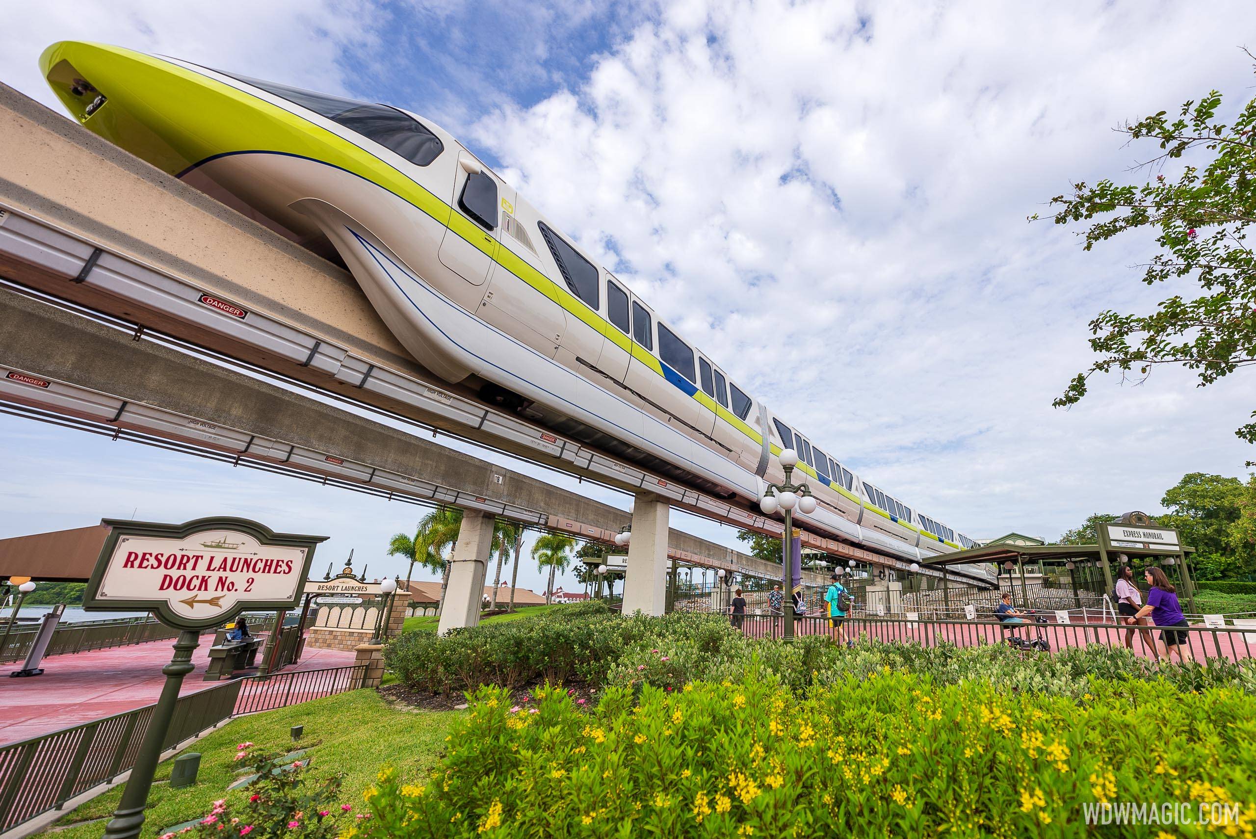 Walt Disney World monorail system returns to service after maintenance work