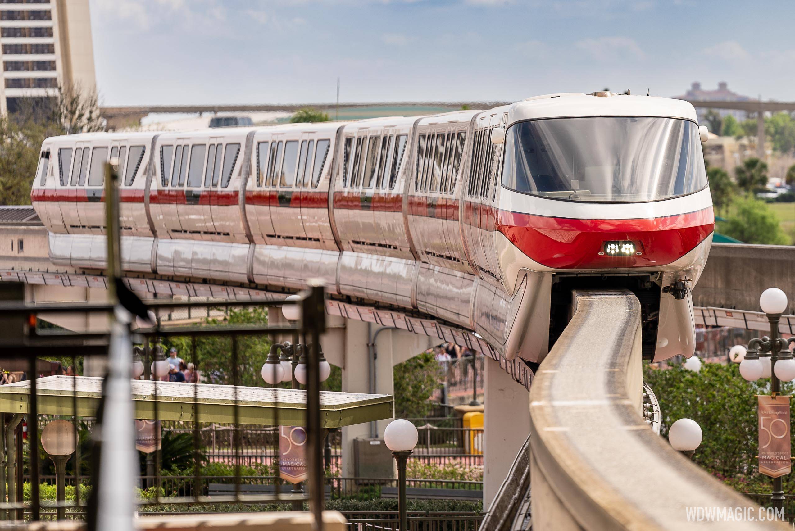 Daytime monorail closures in effect through to March